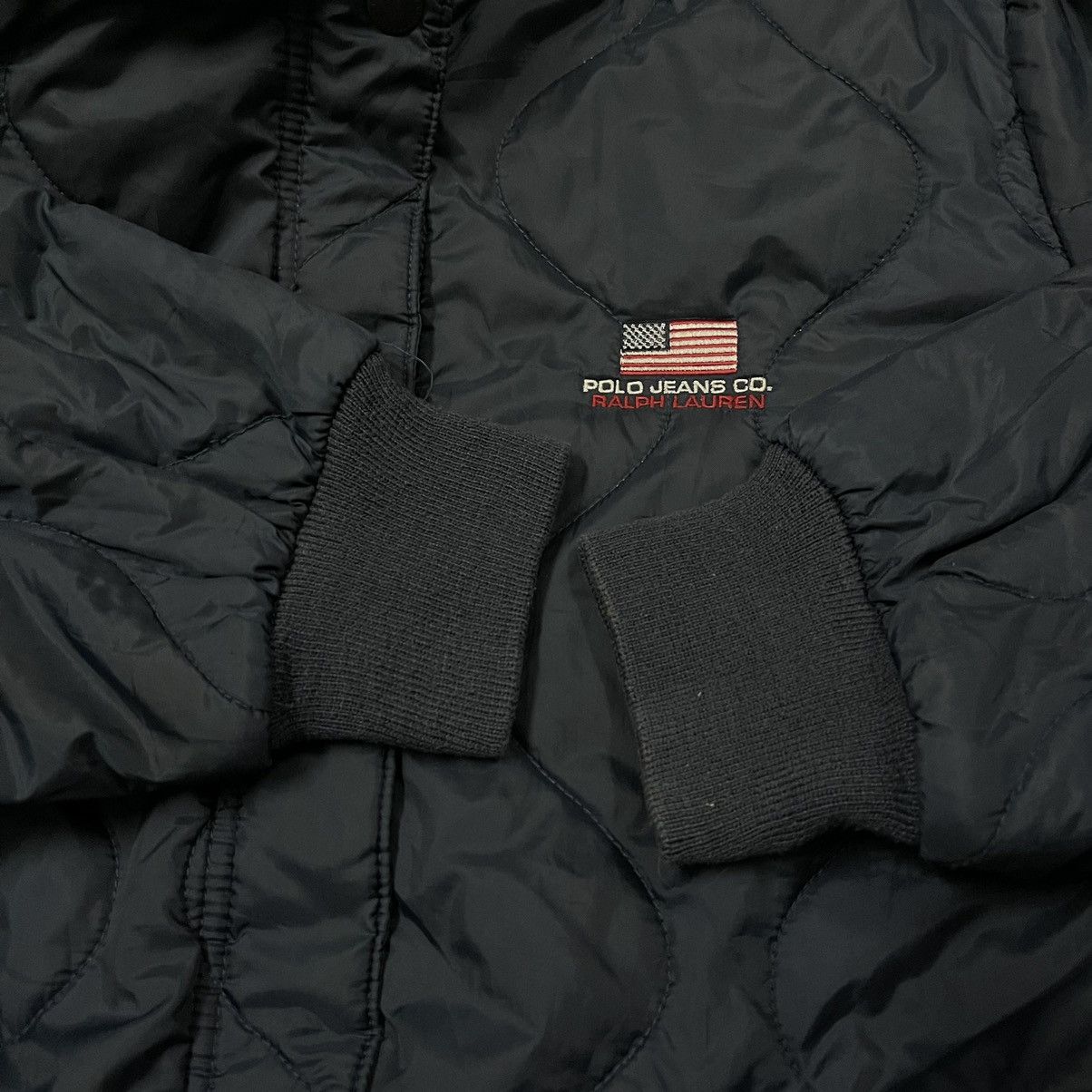 Polo Ralph Lauren Vintage polo ralph lauren jeans quilted hoodie jacket Size US L / EU 52-54 / 3 - 5 Thumbnail