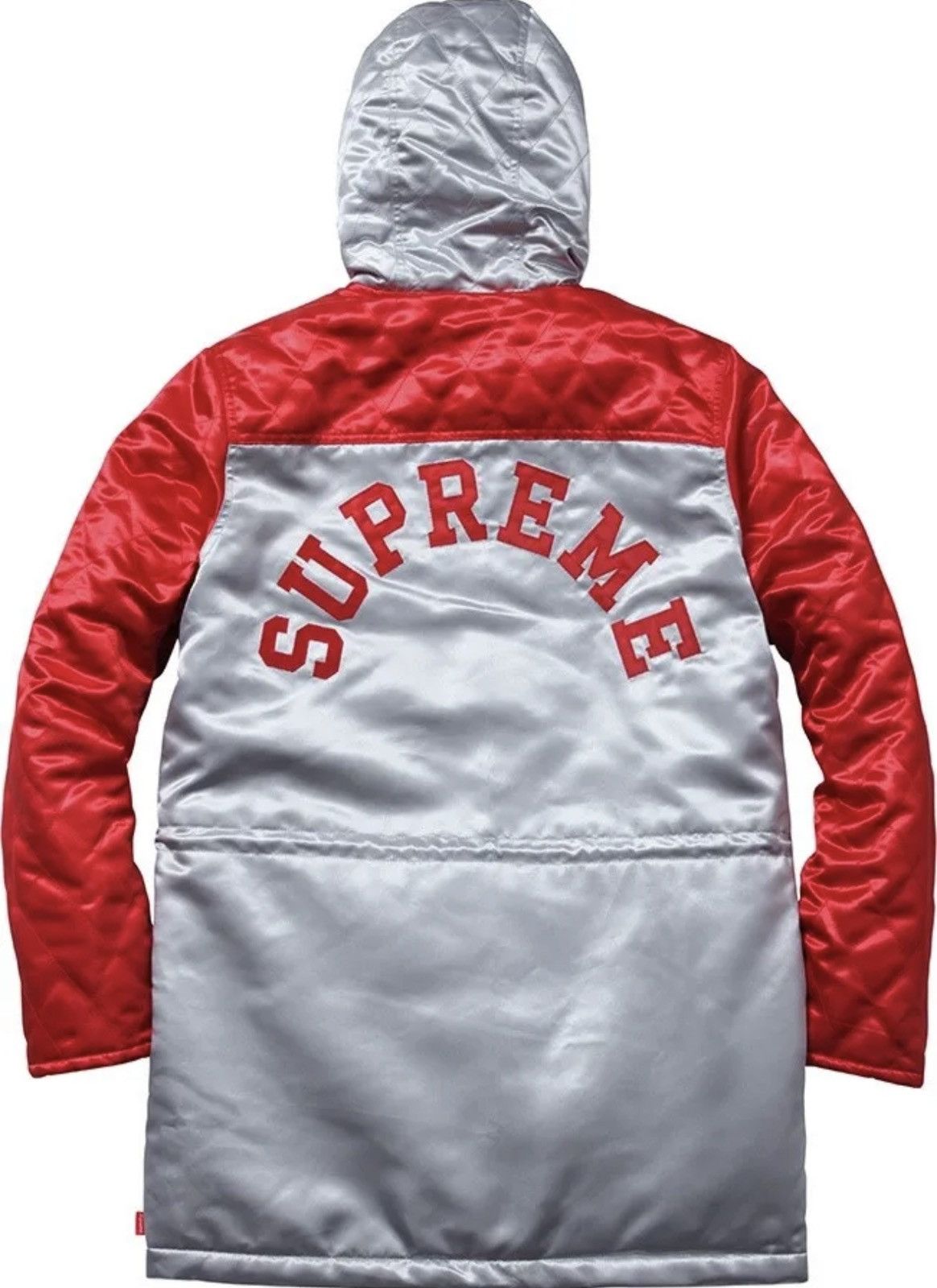 Supreme Supreme Quilted Satin Sideline Parka Size US M / EU 48-50 / 2 - 2 Thumbnail