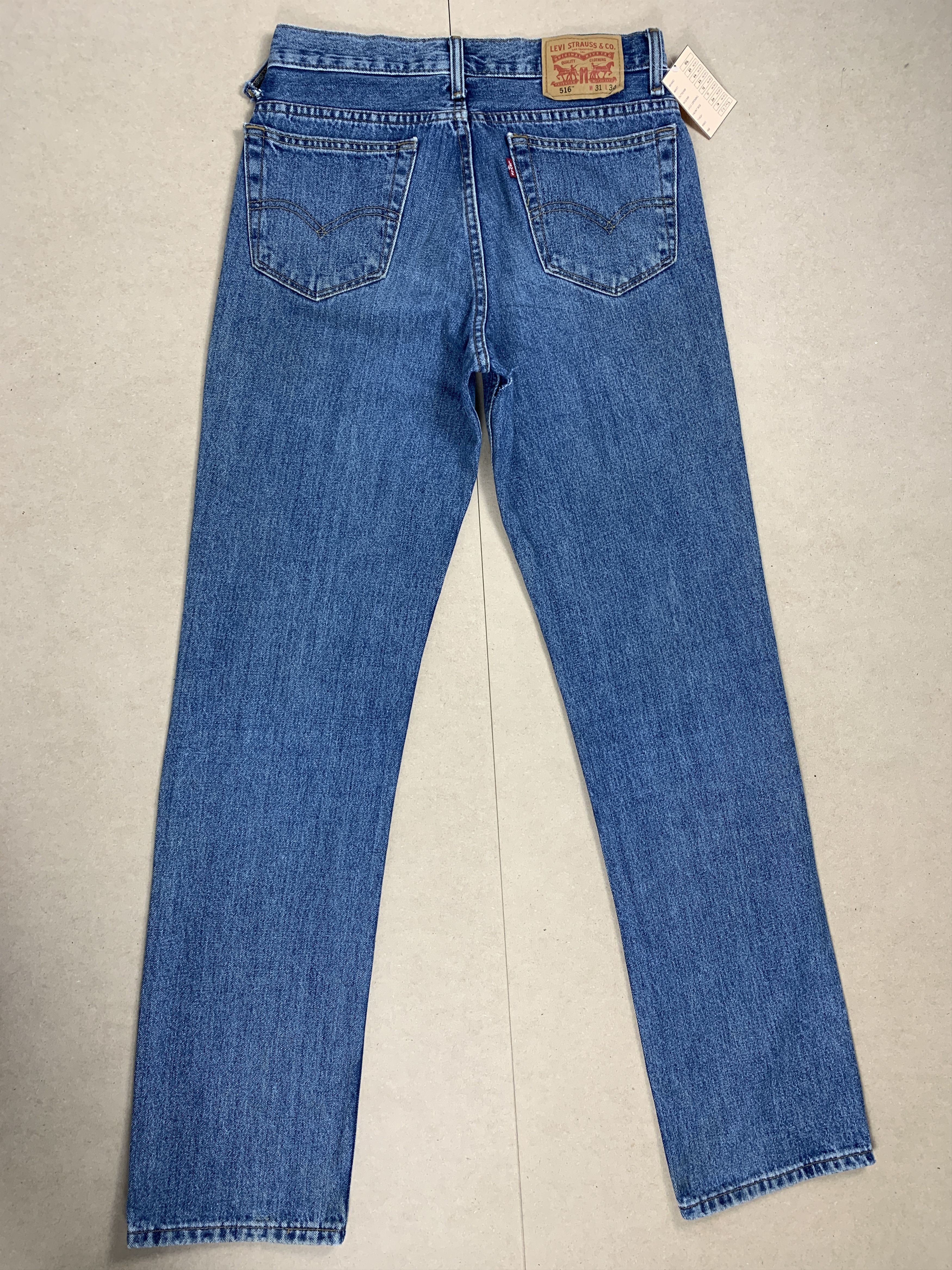 Levi's Vintage Levis 516 Straight Cut Blue Jeans Size US 30 / EU 46 - 5 Thumbnail