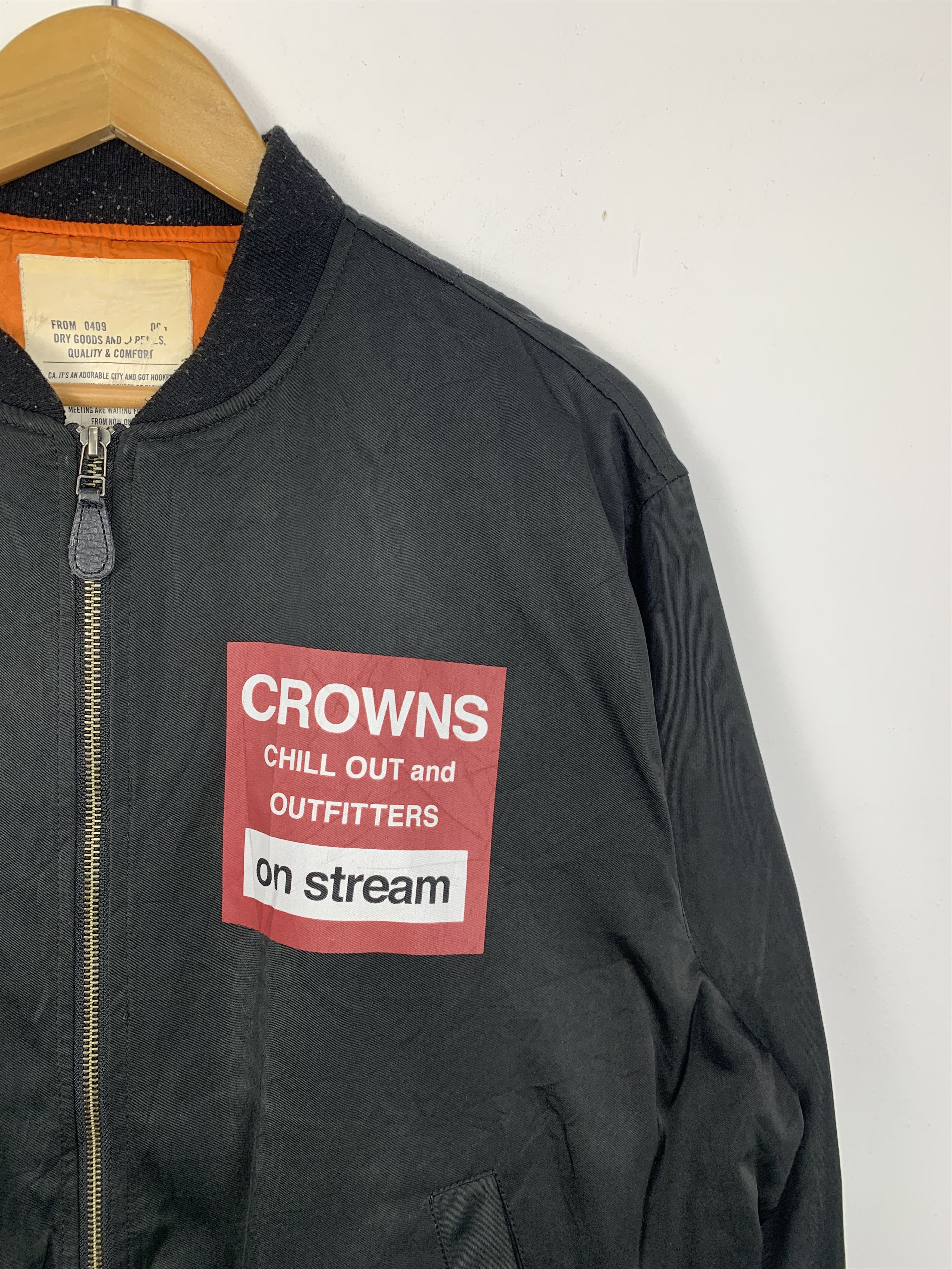 Vintage Vintage RODEO CROWNS Brown Bombers Jacket J0698 Size US L / EU 52-54 / 3 - 5 Thumbnail