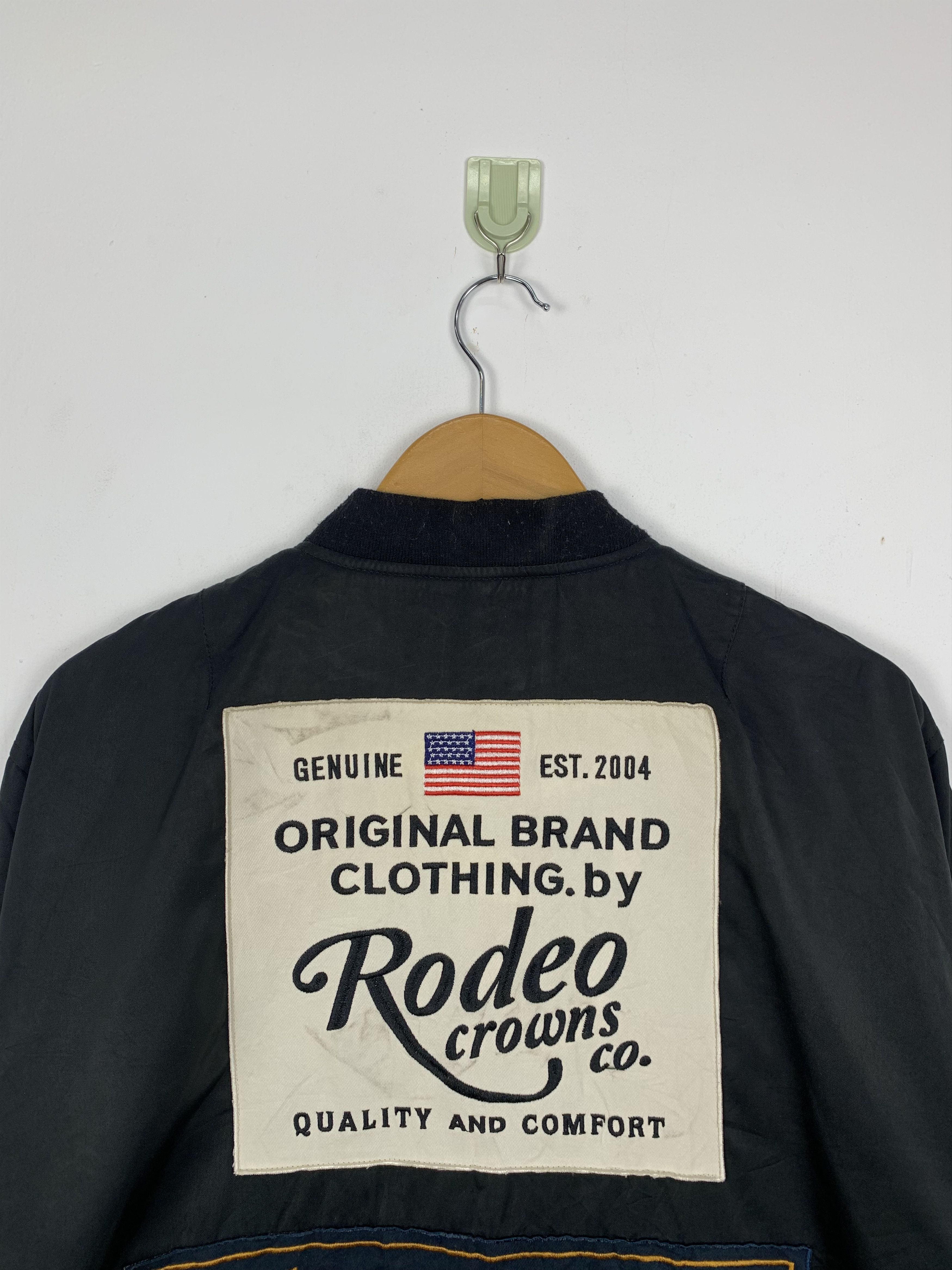 Vintage Vintage RODEO CROWNS Brown Bombers Jacket J0698 Size US L / EU 52-54 / 3 - 13 Thumbnail