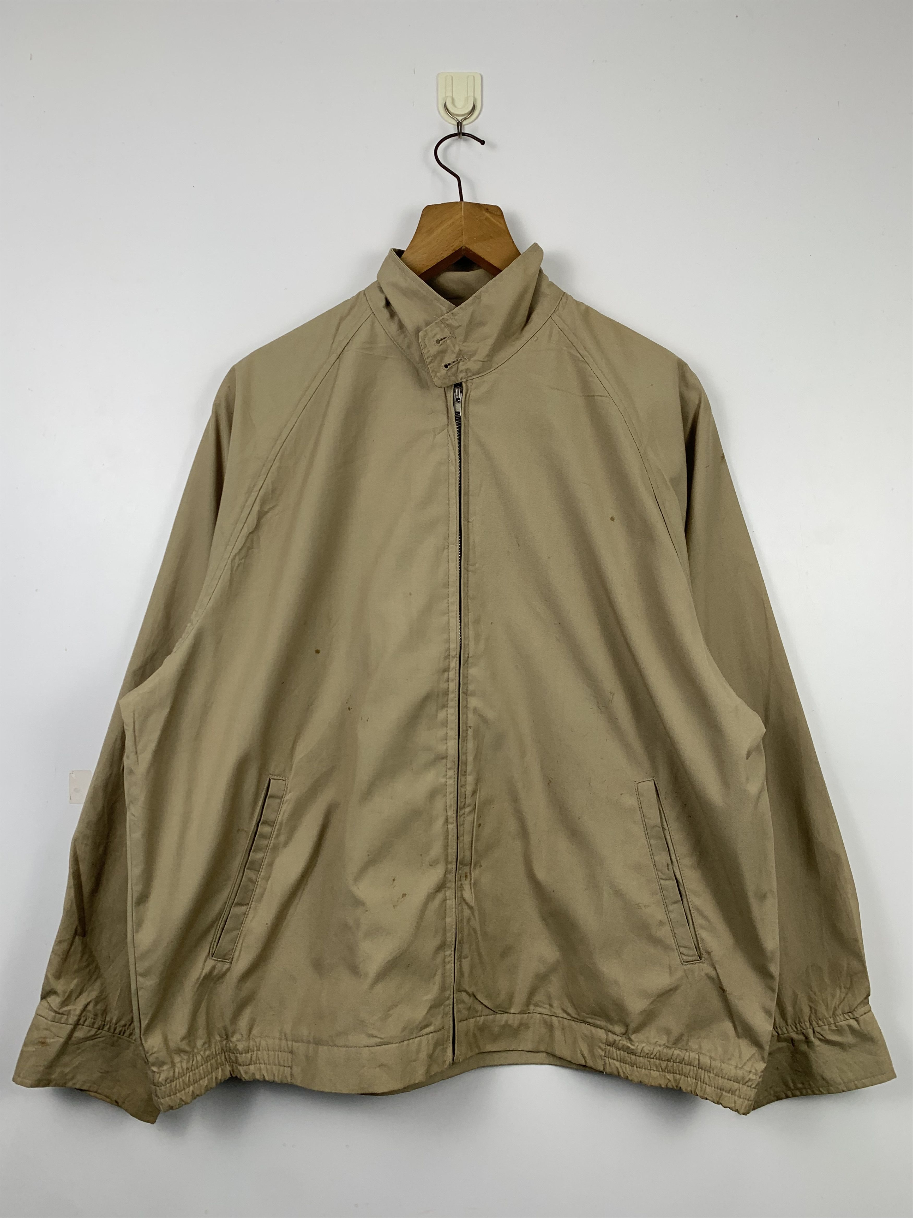 image of Vintage Turky Bear Checkered Lining Bombers Jacket in Brown, Men's (Size Medium)
