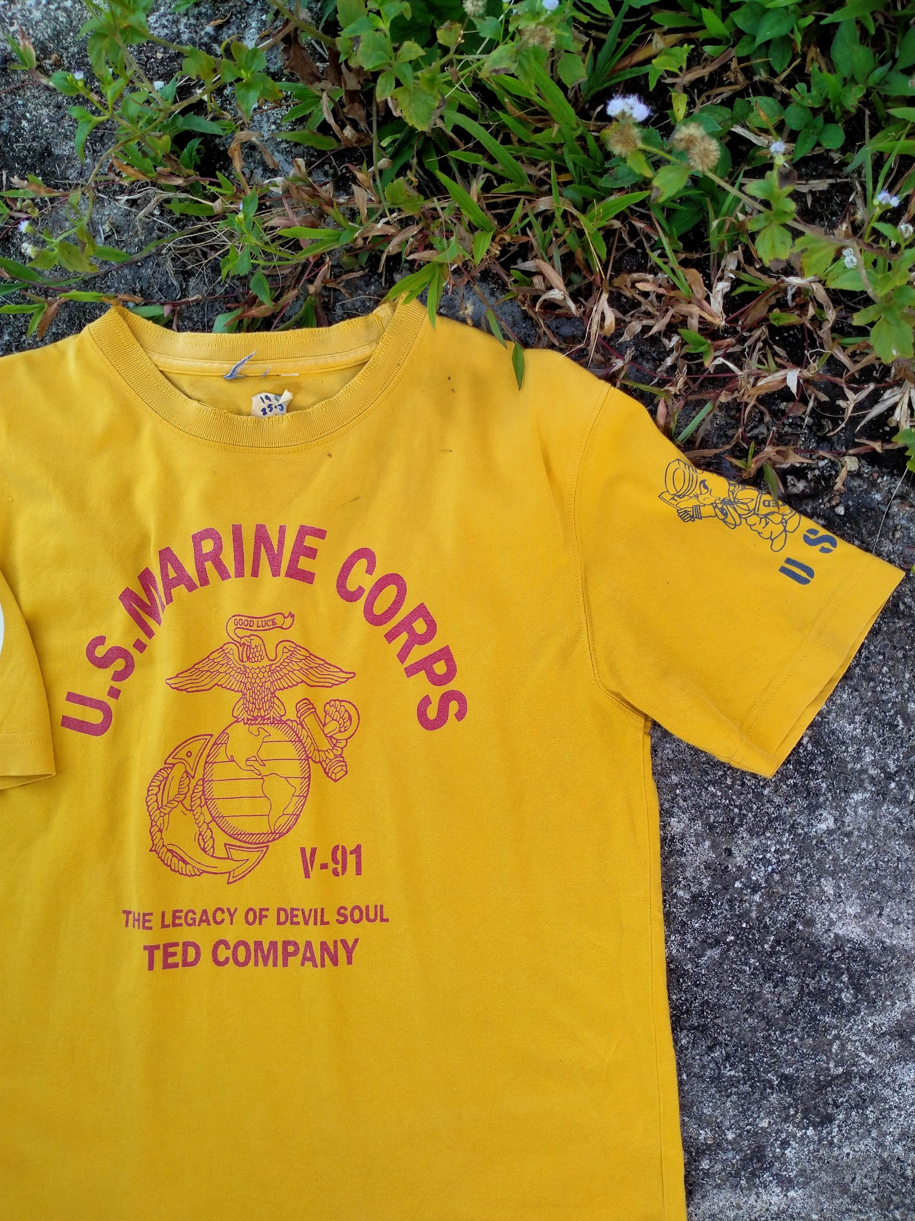 Tedman DISTRESSED U.S.MARINE CORPS BY TED COMPANY SHIRT Size US M / EU 48-50 / 2 - 5 Thumbnail