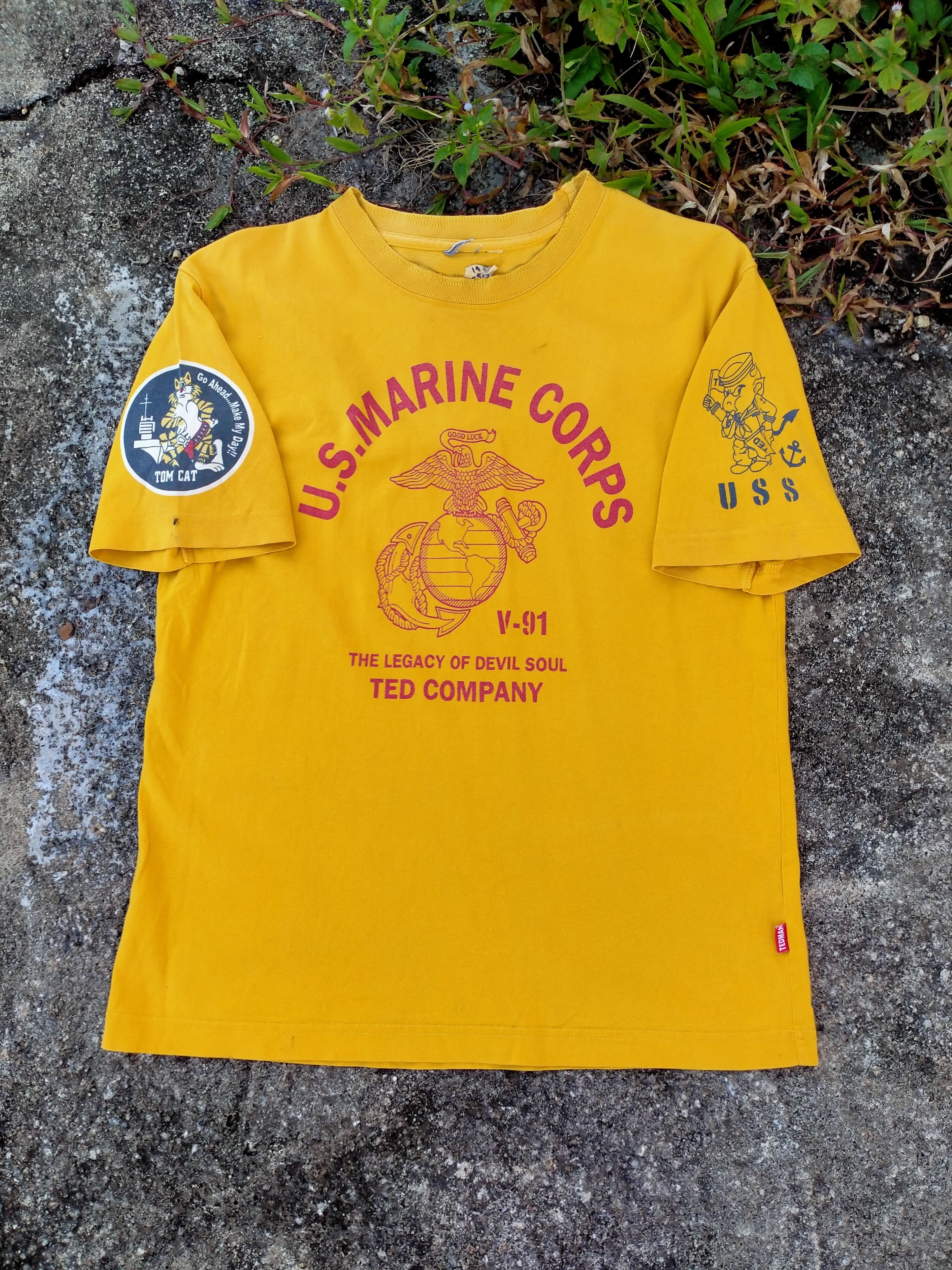 Tedman DISTRESSED U.S.MARINE CORPS BY TED COMPANY SHIRT Size US M / EU 48-50 / 2 - 1 Thumbnail