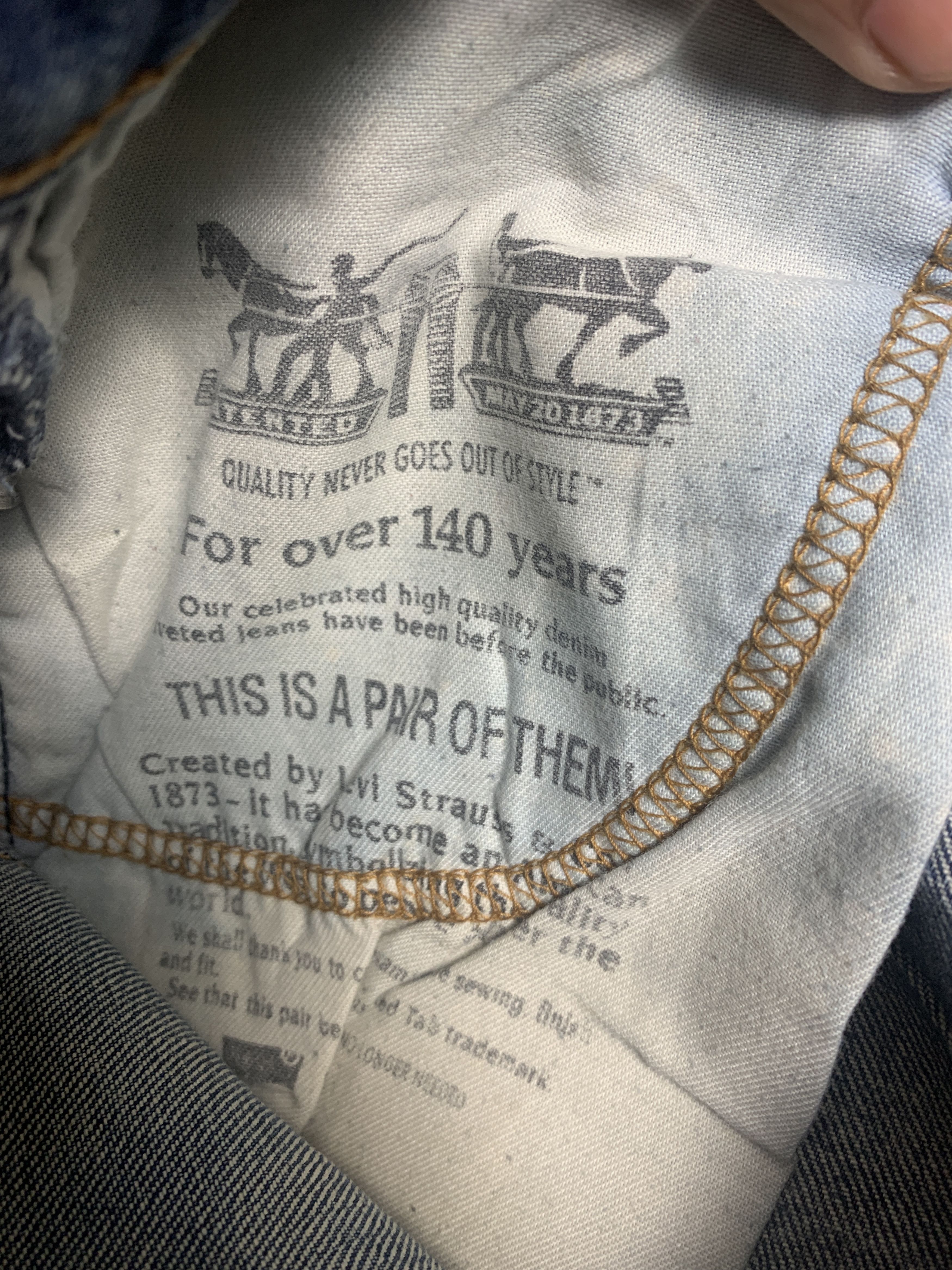 Levi's Vintage Levis 511 Slim Fit Faded Blue Jeans Size US 30 / EU 46 - 11 Thumbnail