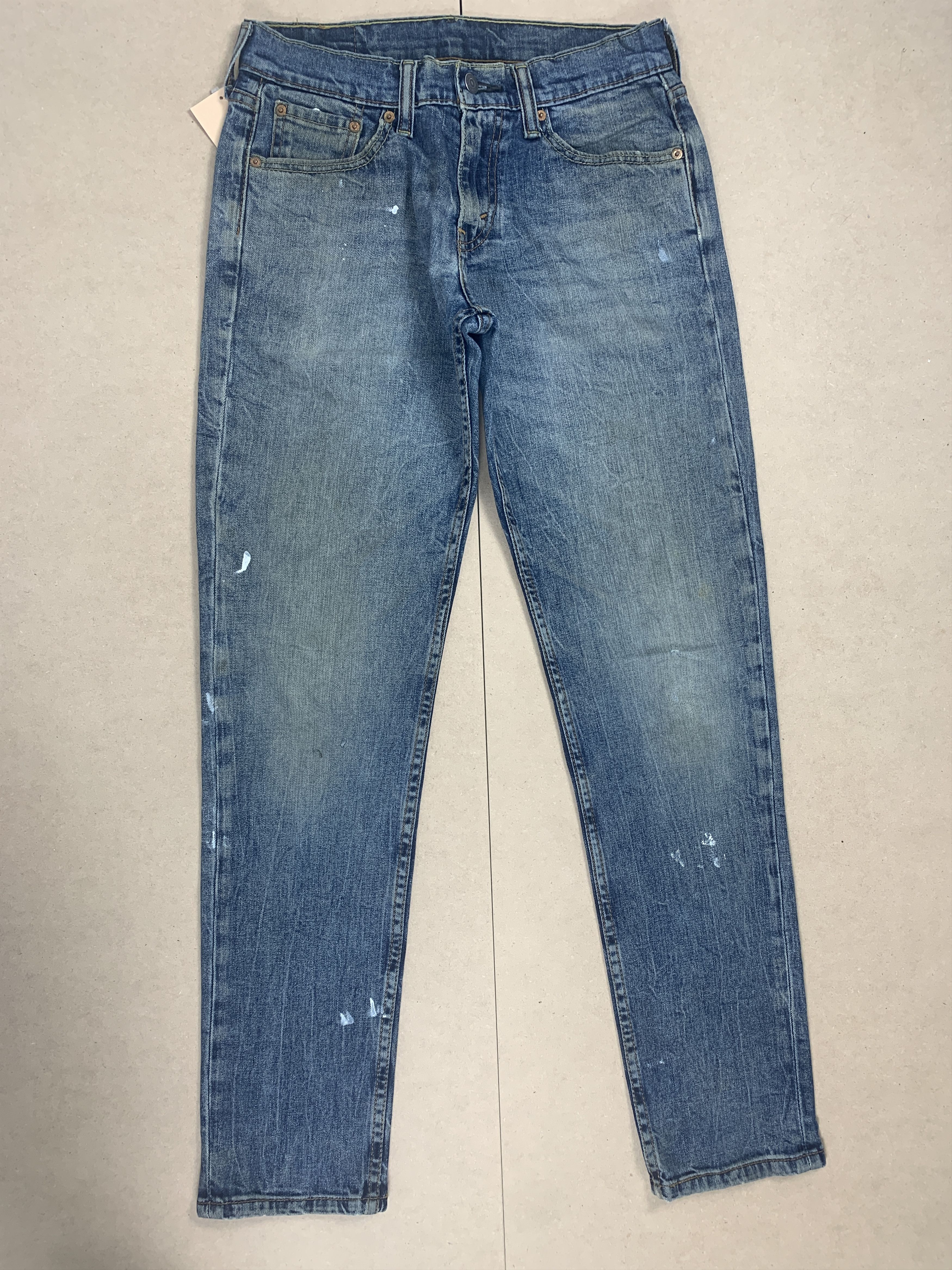 image of Levis 511 Slim Fit Faded Blue Jeans in Blue Denim, Men's (Size 30)
