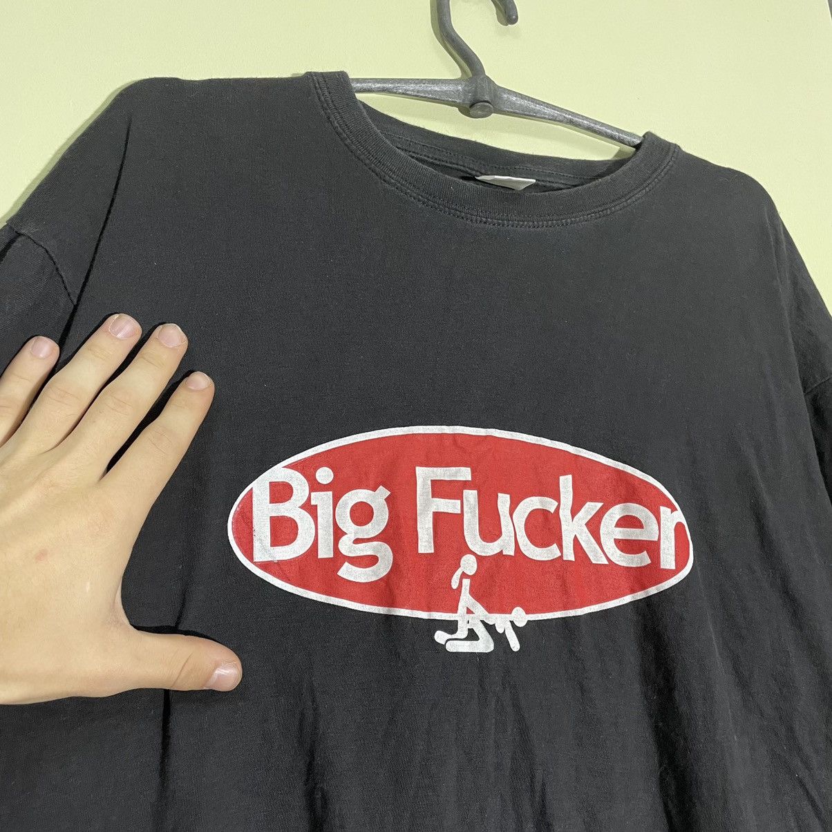 Hypebeast Vintage 90s Trash “ Big Fucker PornoStar ” XXX Humor Tee y2k Size US L / EU 52-54 / 3 - 5 Thumbnail