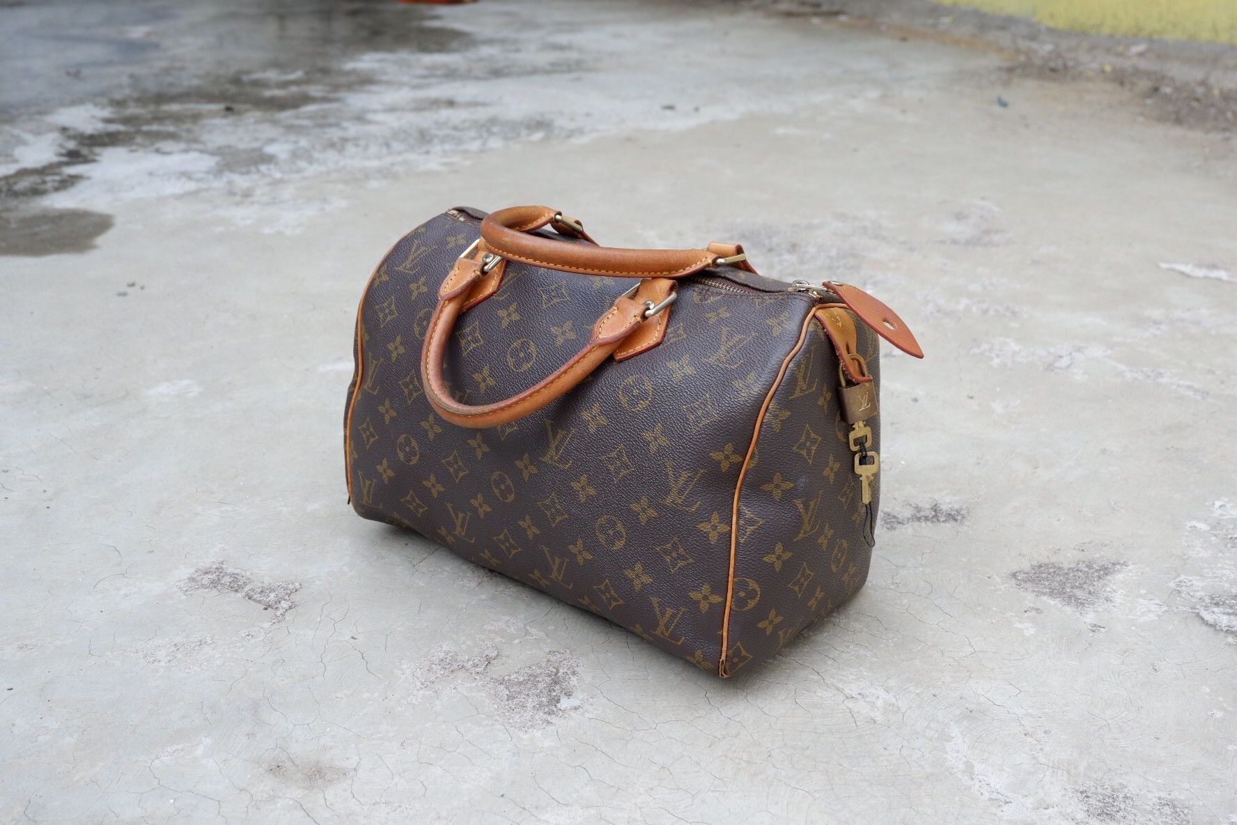 Louis Vuitton Monogram Speedy 30 Boston Bag 234lvs716