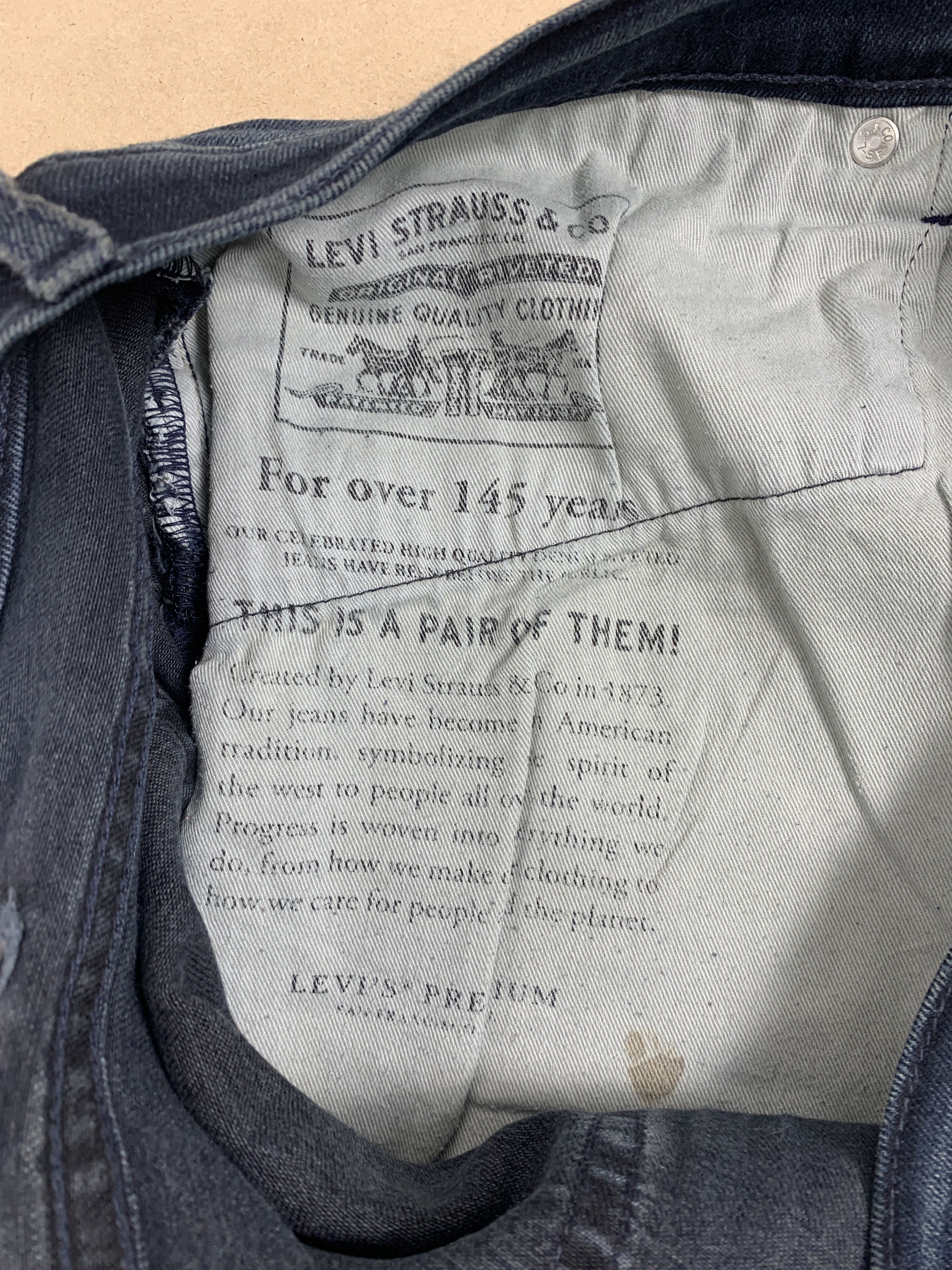 Levi's × Vintage Vintage Levis 502 MId Skinny Distressed Blue Jeans Size US 40 / EU 56 - 10 Thumbnail