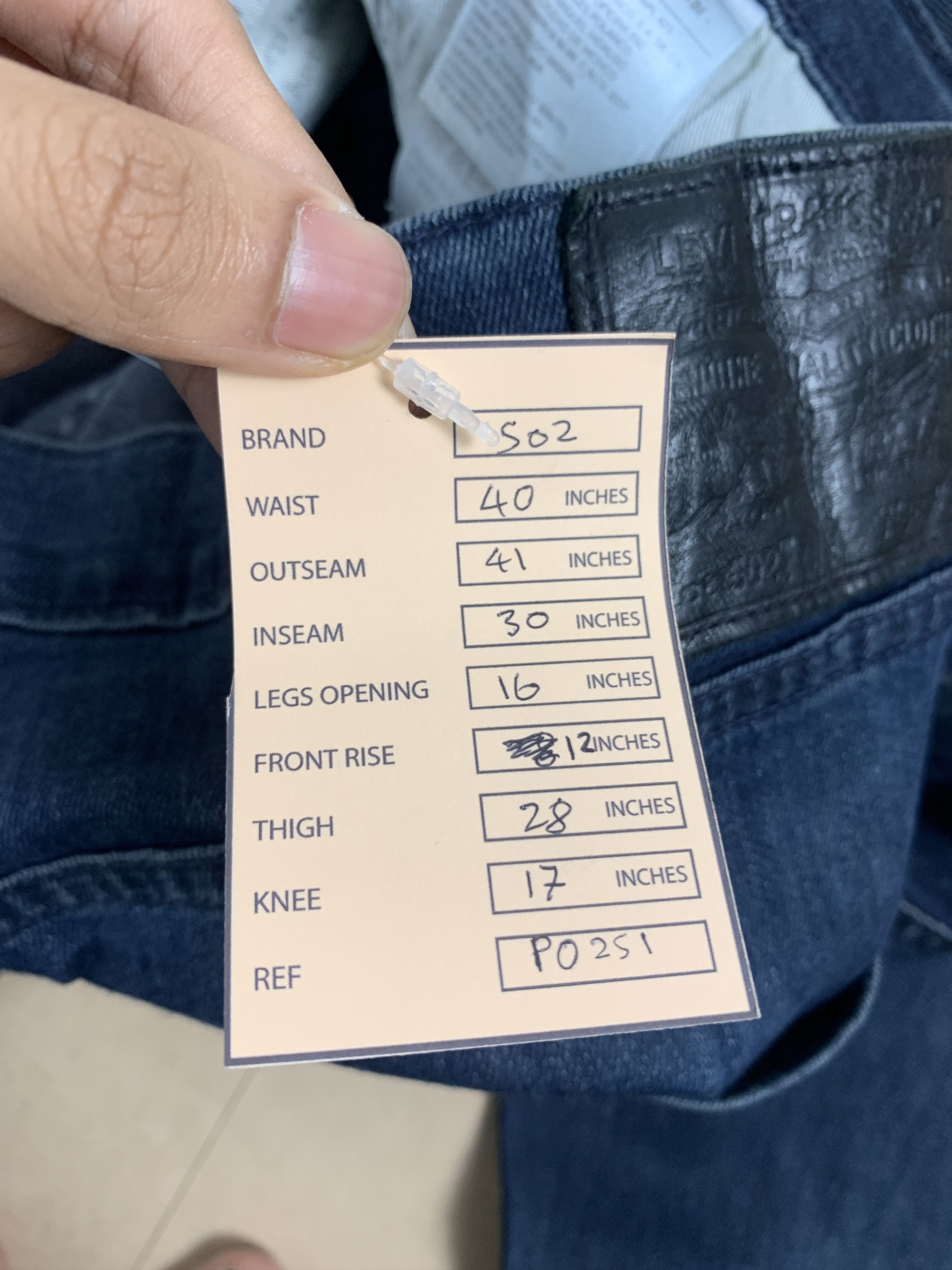Levi's × Vintage Vintage Levis 502 MId Skinny Distressed Blue Jeans Size US 40 / EU 56 - 24 Thumbnail