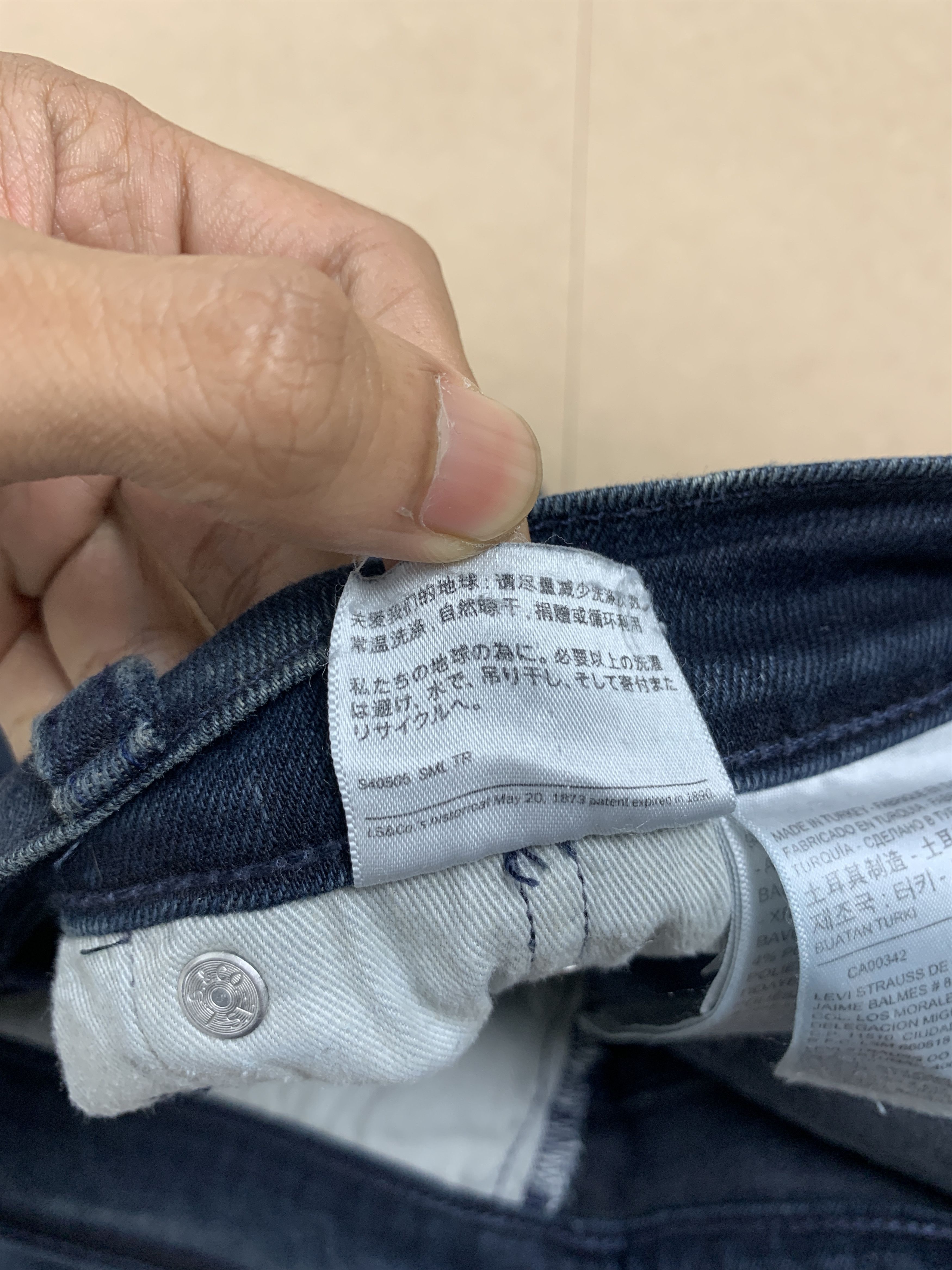 Levi's × Vintage Vintage Levis 502 MId Skinny Distressed Blue Jeans Size US 40 / EU 56 - 13 Thumbnail
