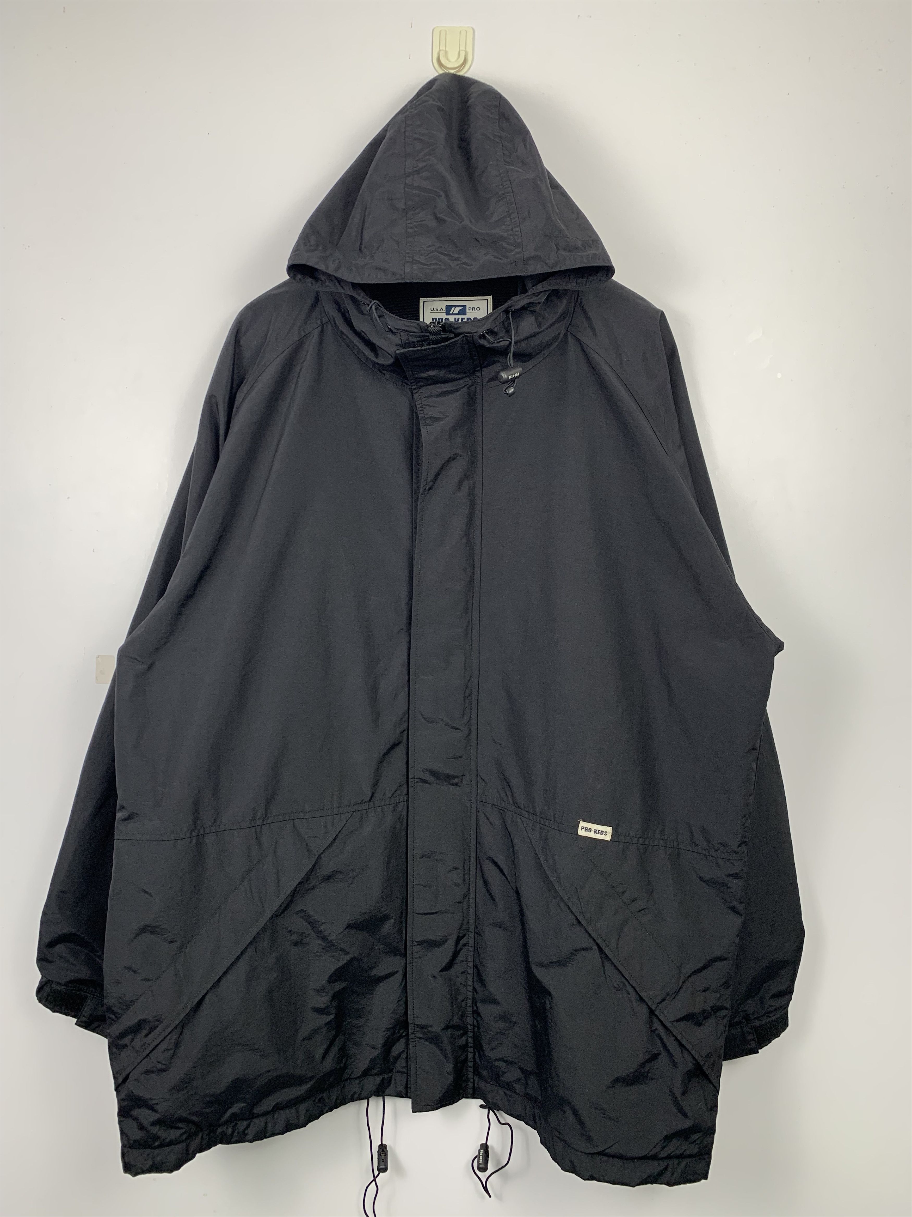 image of Vintage Pro Keds Zip Up Hoodie Jacket in Black, Men's (Size XL)