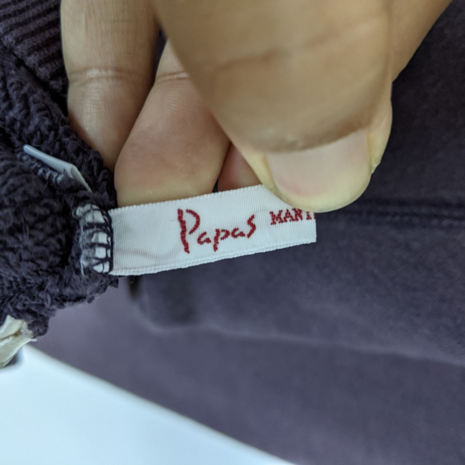 Japanese Brand Japan Vintage PAPAS Big Spell Out Jumper Sweatshirt Size US XL / EU 56 / 4 - 9 Thumbnail