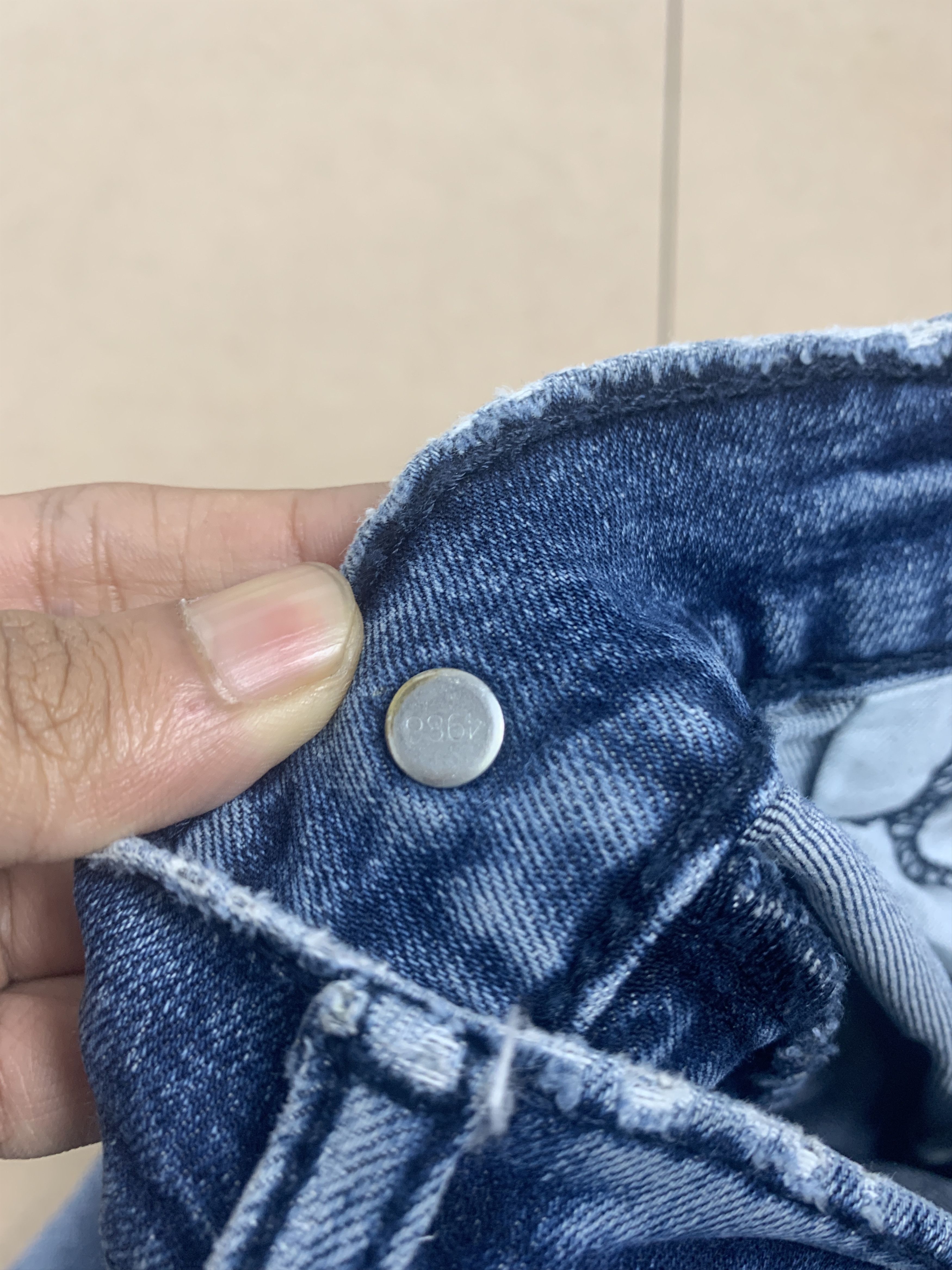Levi's Vintage Levis 513 Straight Cut Faded Blue Jeans Size 31" - 17 Thumbnail