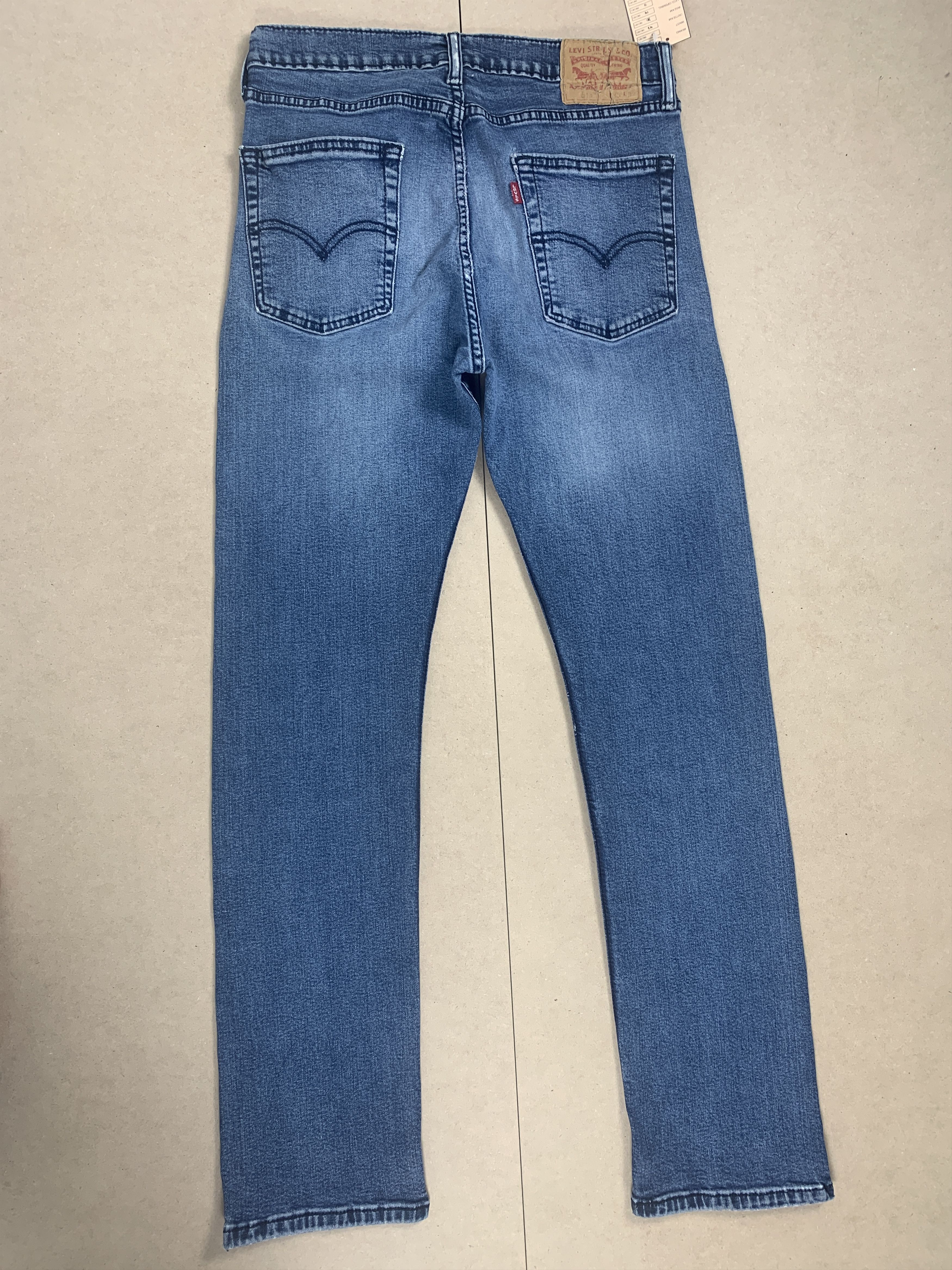 Levi's Vintage Levis 513 Straight Cut Faded Blue Jeans Size 31" - 5 Thumbnail