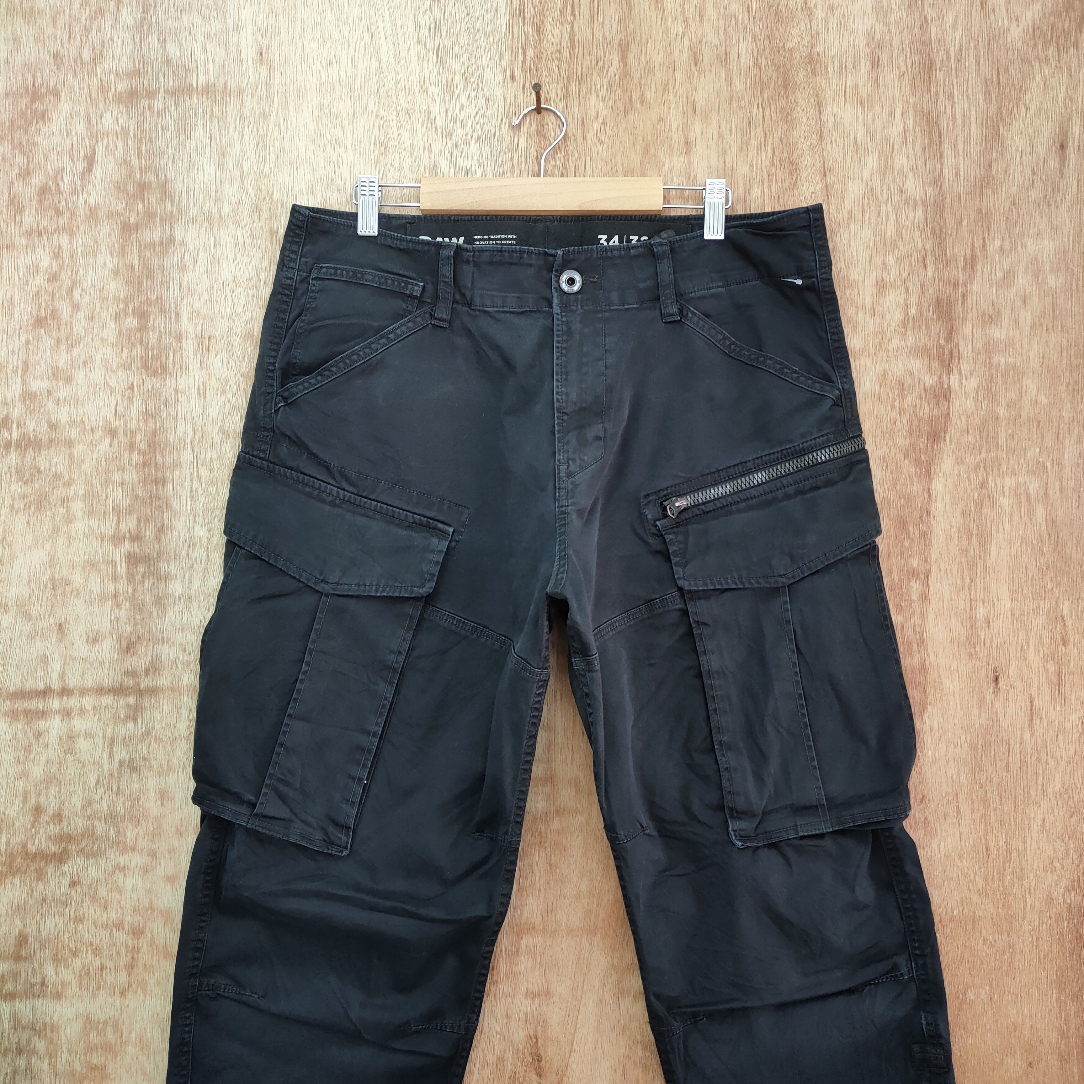 G-Star G STAR RAW 8 POCKET CARGO PANTS Size US 34 / EU 50 - 2 Thumbnail