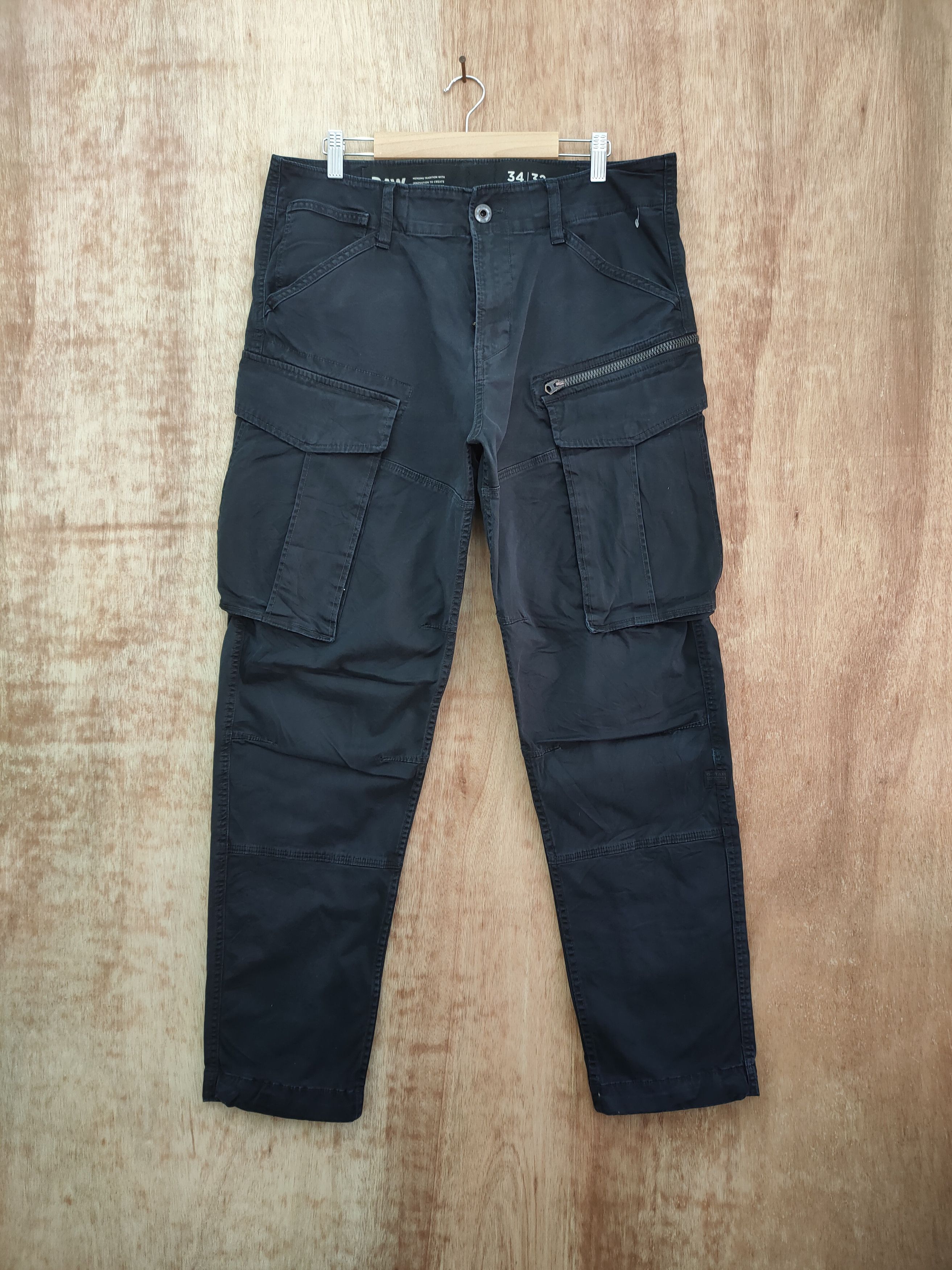 G-Star G STAR RAW 8 POCKET CARGO PANTS Size US 34 / EU 50 - 1 Thumbnail
