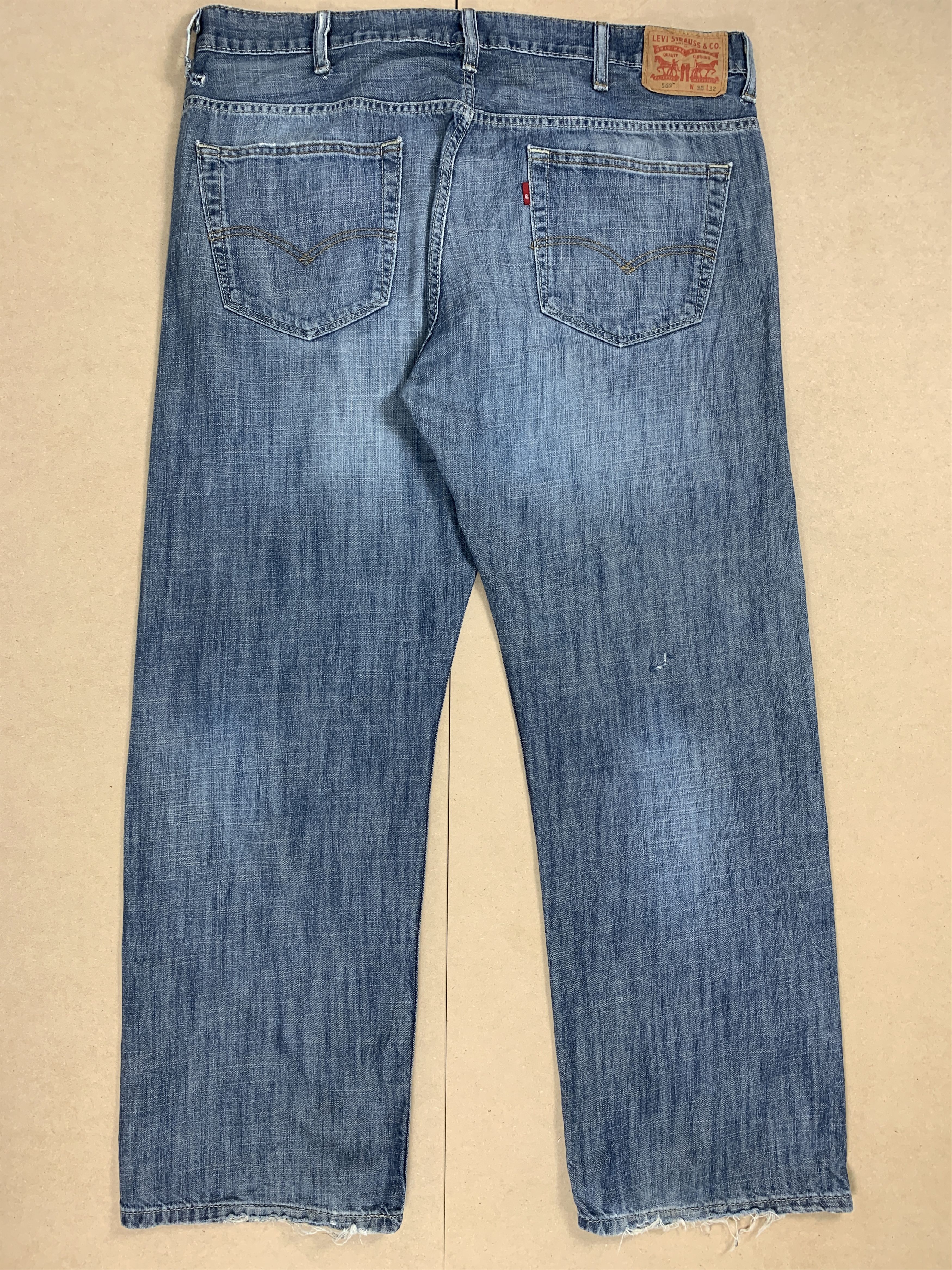 Levi's Vintage LEVIS 569 Distress Straight Cut Jeans Size US 42 / EU 58 - 5 Thumbnail