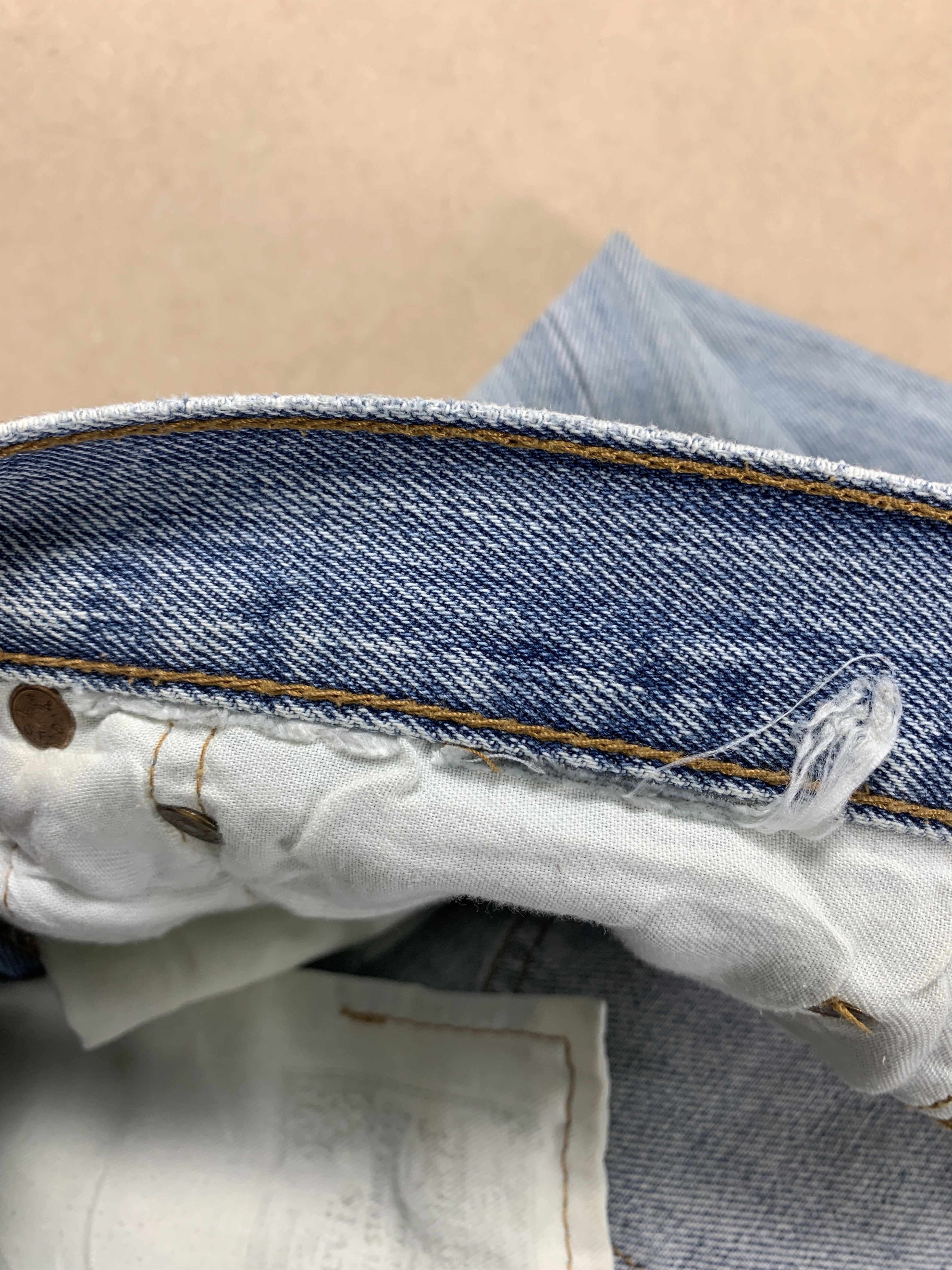 Levi's × Vintage Vintage 501 Levi's Tag Missing Distressed Faded Straight Cut Size US 34 / EU 50 - 11 Thumbnail