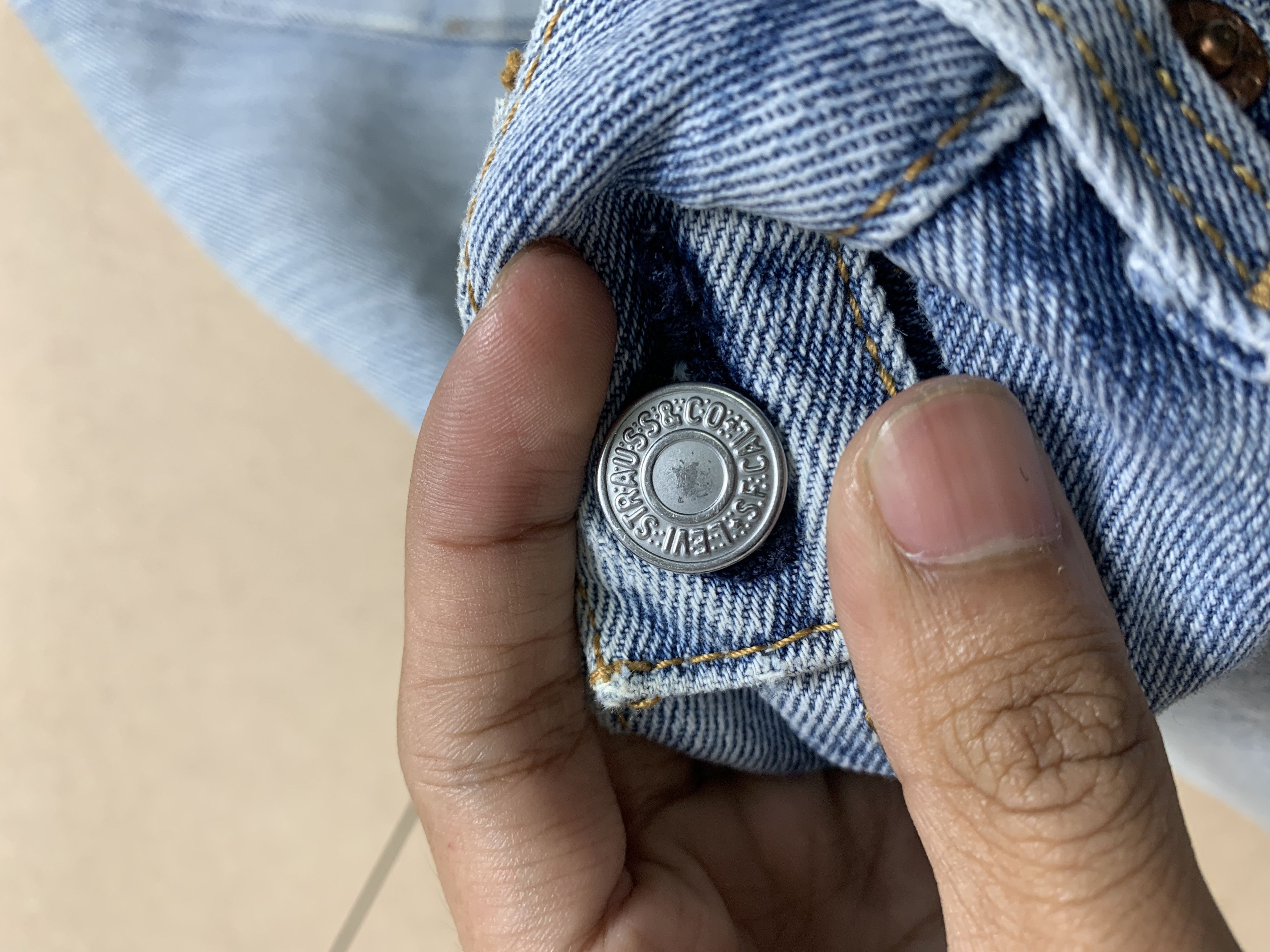 Levi's × Vintage Vintage 501 Levi's Tag Missing Distressed Faded Straight Cut Size US 34 / EU 50 - 13 Thumbnail
