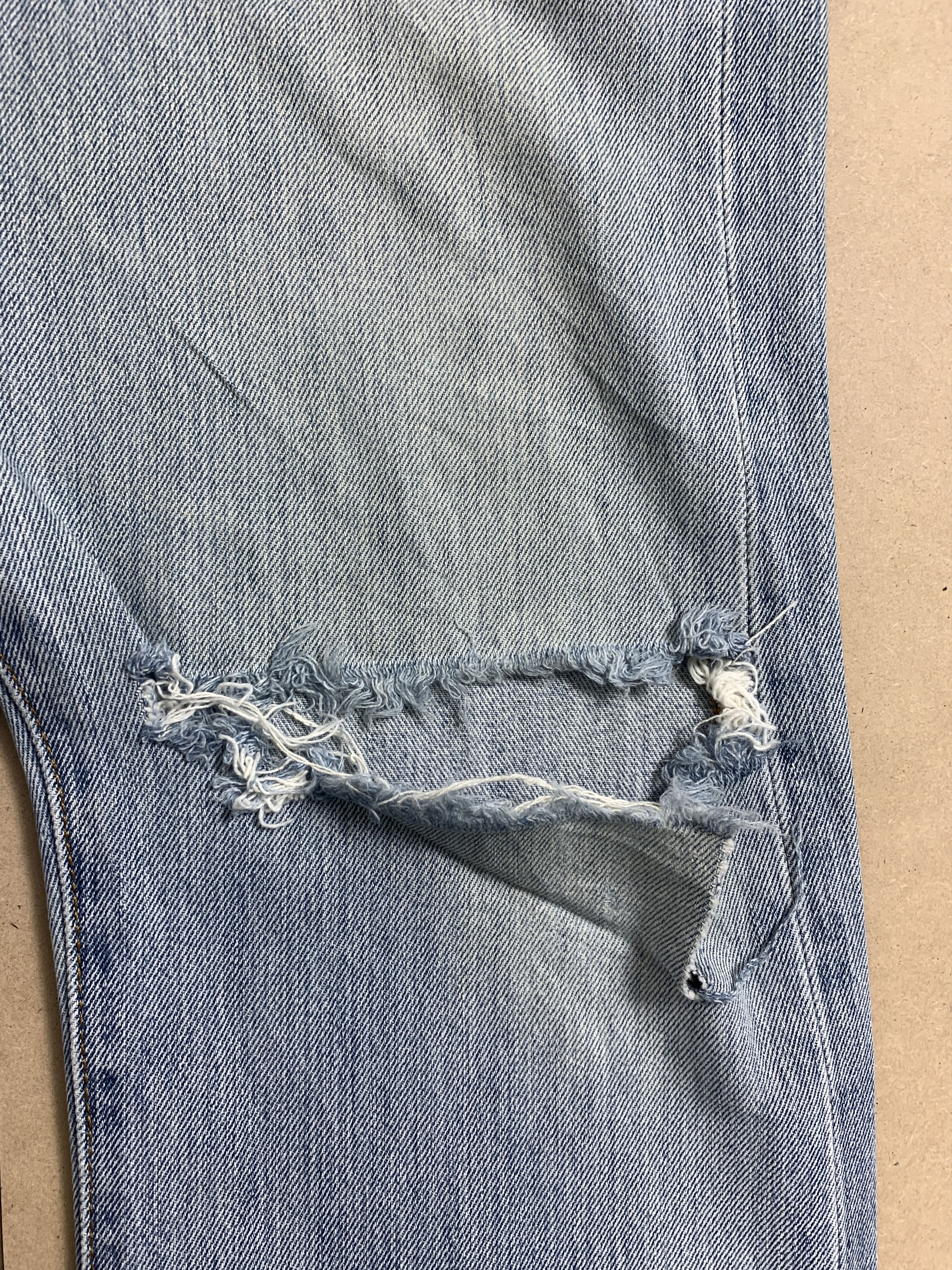 Levi's × Vintage Vintage 501 Levi's Tag Missing Distressed Faded Straight Cut Size US 34 / EU 50 - 4 Thumbnail