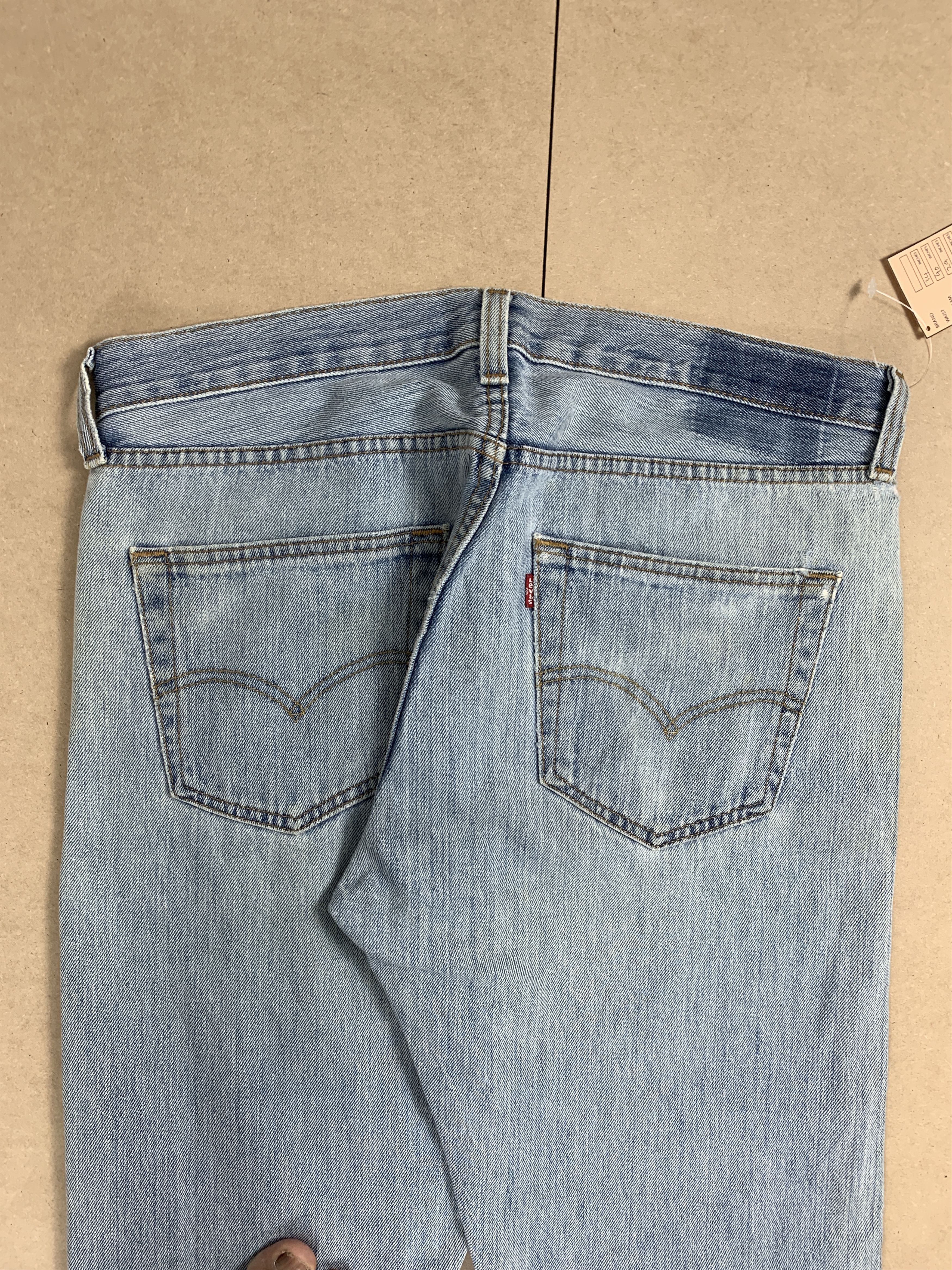 Levi's × Vintage Vintage 501 Levi's Tag Missing Distressed Faded Straight Cut Size US 34 / EU 50 - 7 Thumbnail