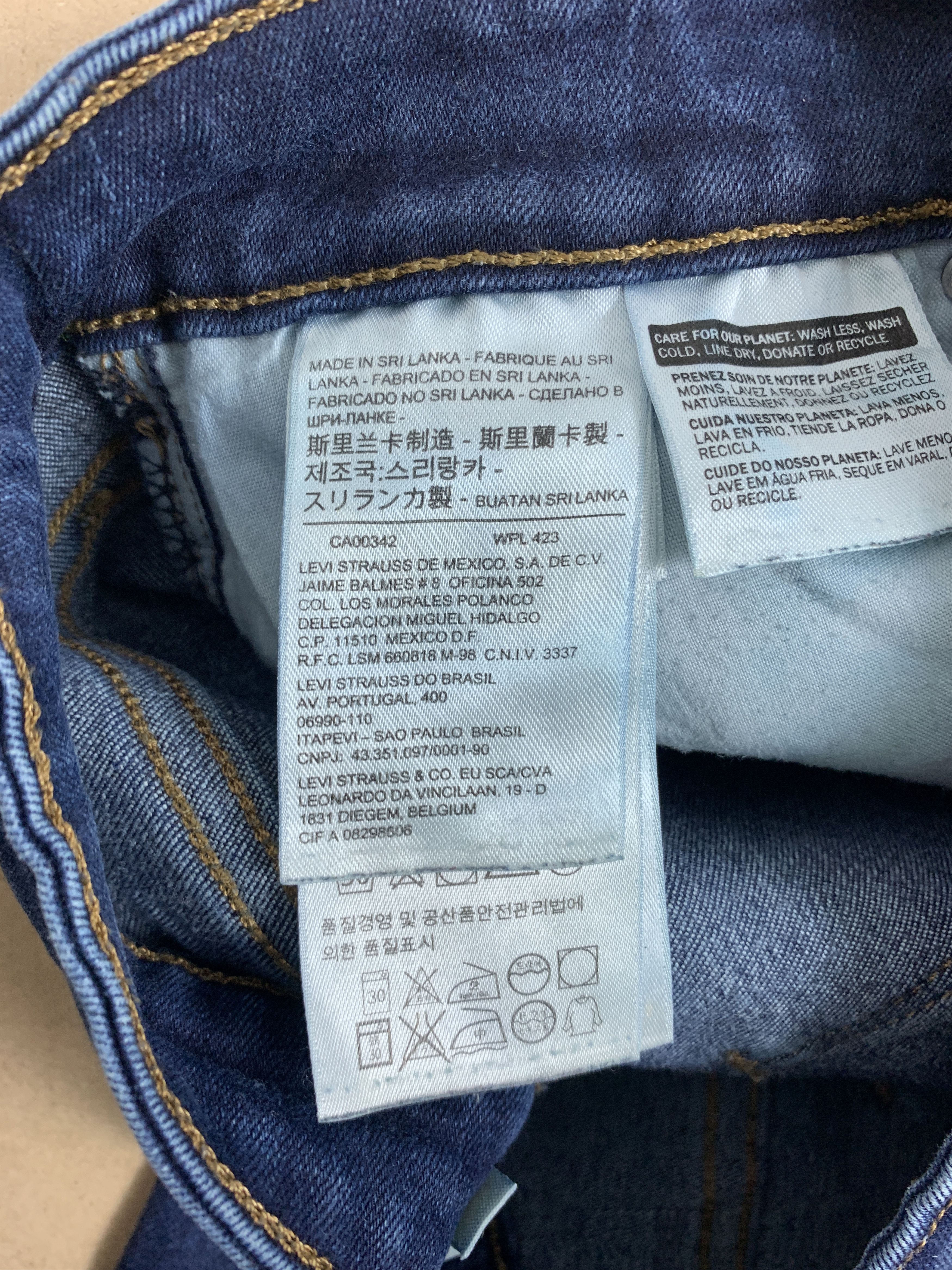 Levi's Vintage Levis 575 Skinny Distressed Blue Jeans Size 28" / US 6 / IT 42 - 17 Thumbnail