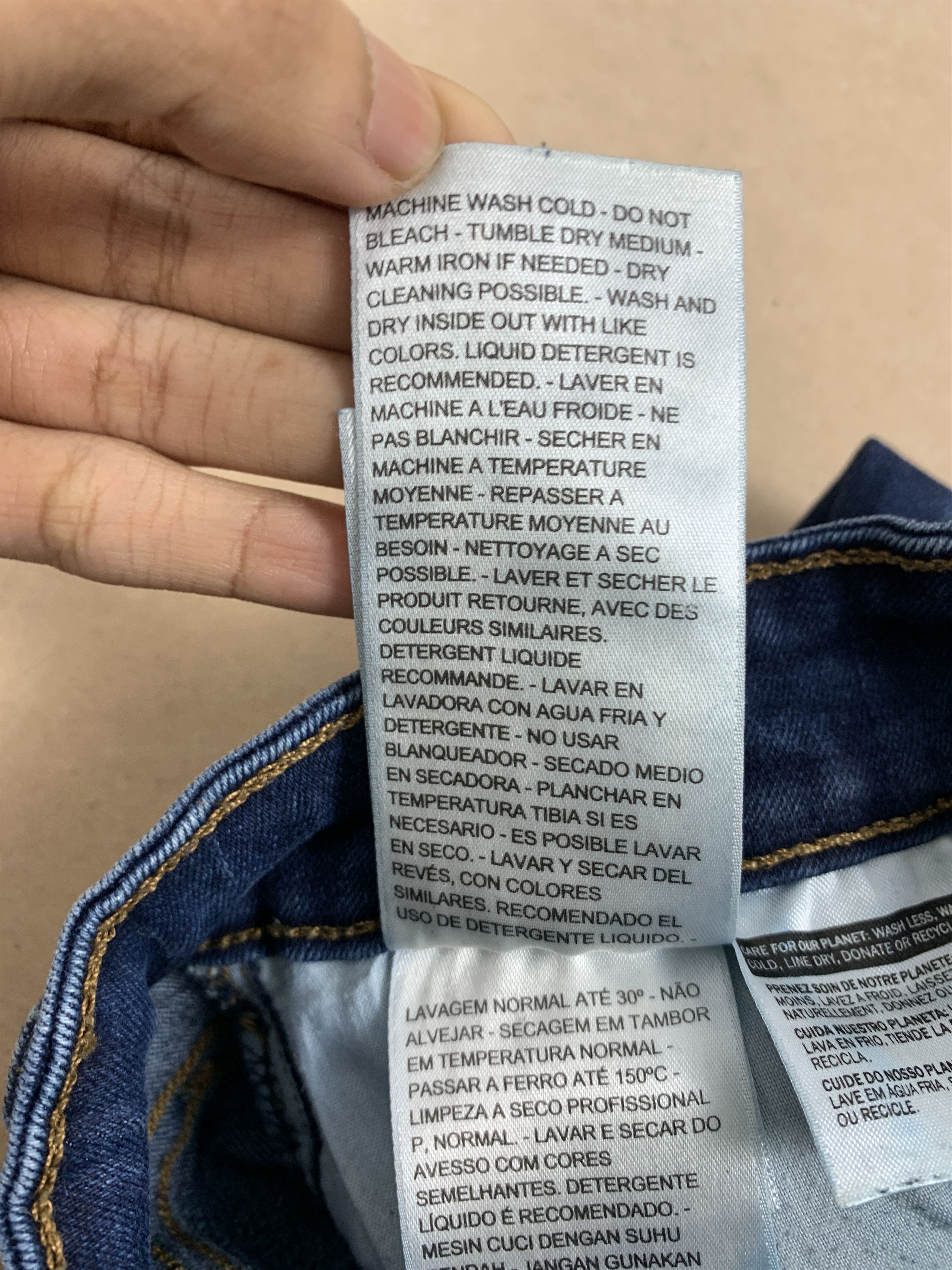 Levi's Vintage Levis 575 Skinny Distressed Blue Jeans Size 28" / US 6 / IT 42 - 18 Thumbnail