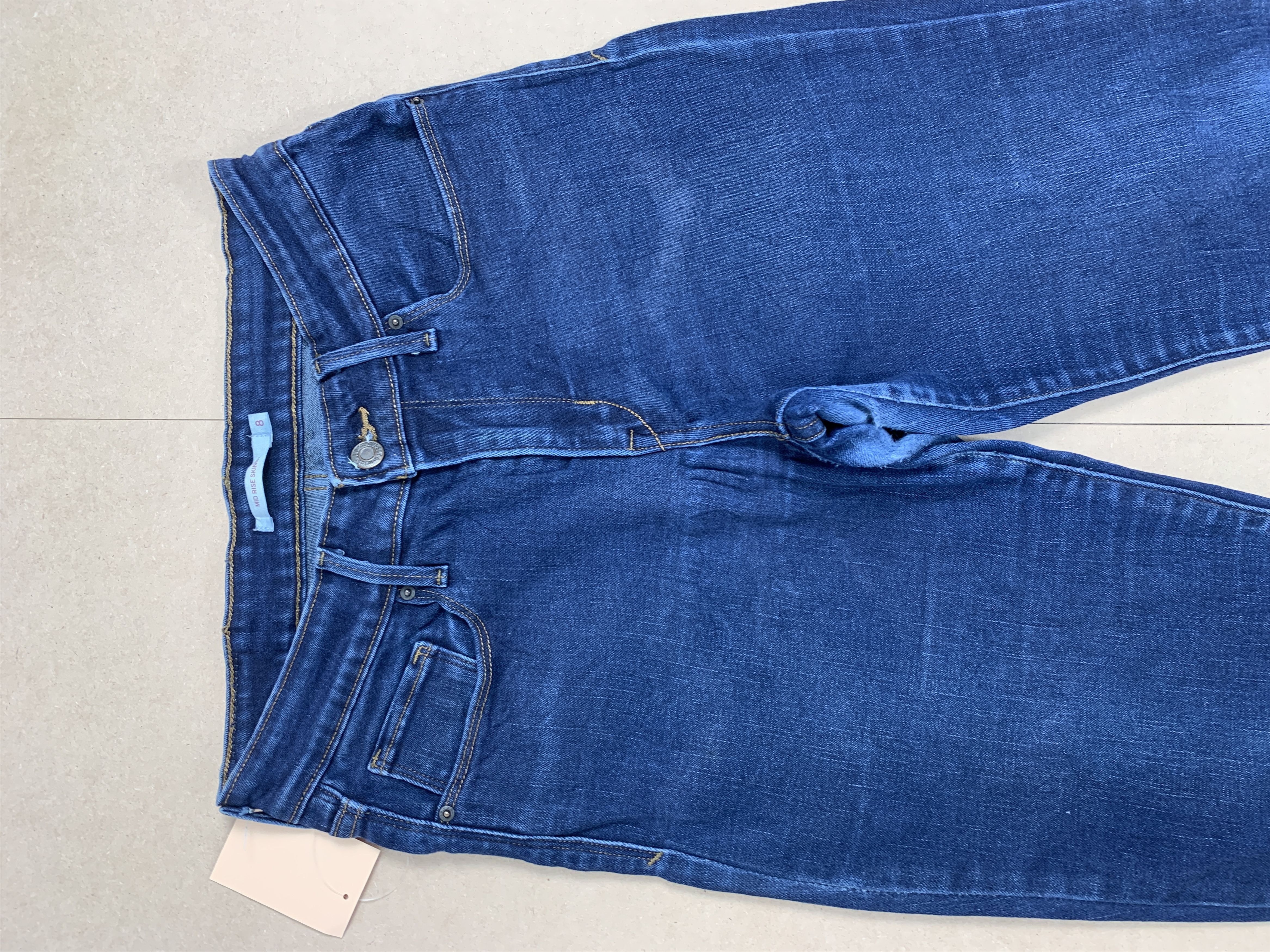 Levi's Vintage Levis 575 Skinny Distressed Blue Jeans Size 28" / US 6 / IT 42 - 2 Thumbnail