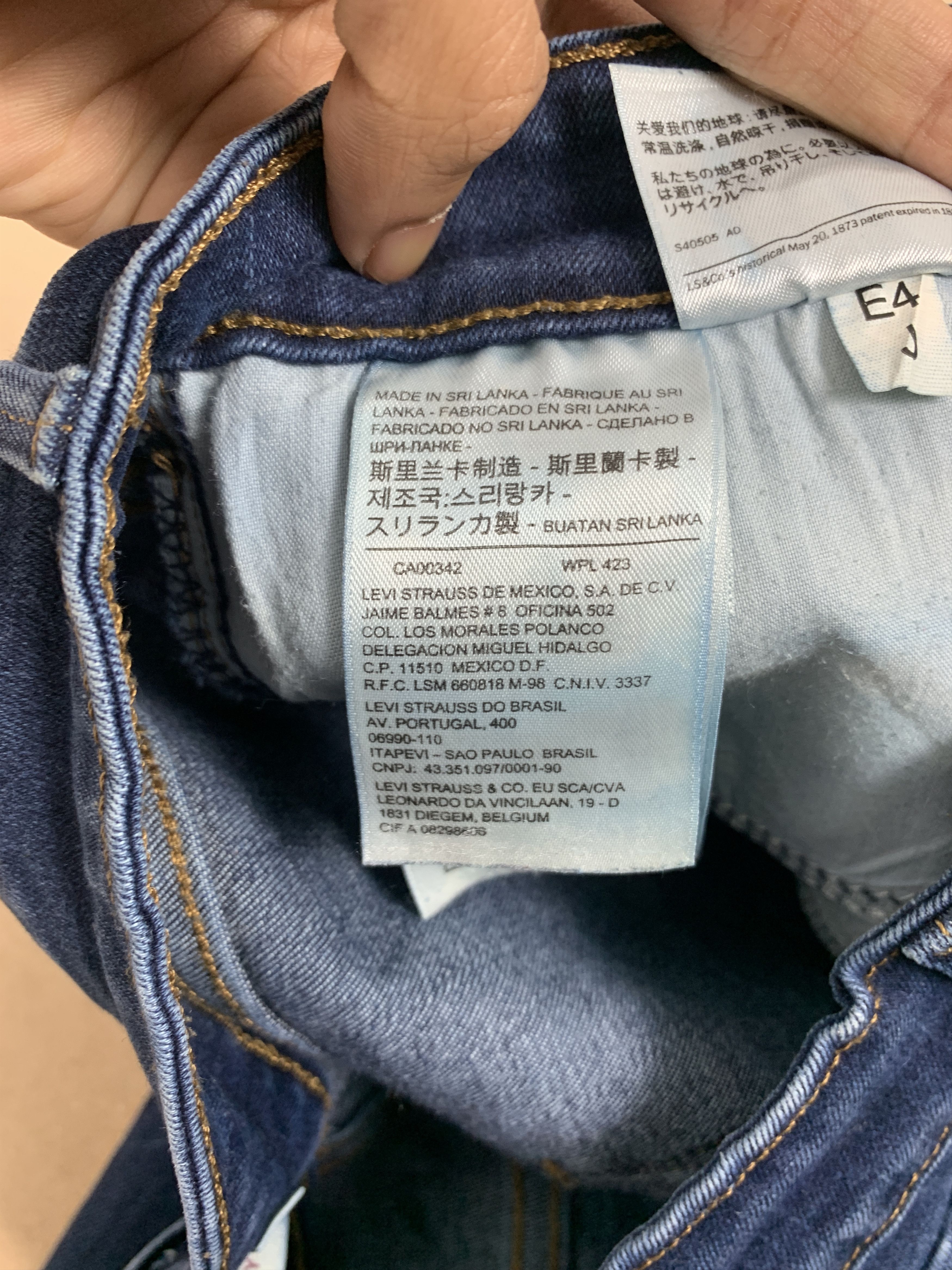 Levi's Vintage Levis 575 Skinny Distressed Blue Jeans Size 28" / US 6 / IT 42 - 14 Thumbnail