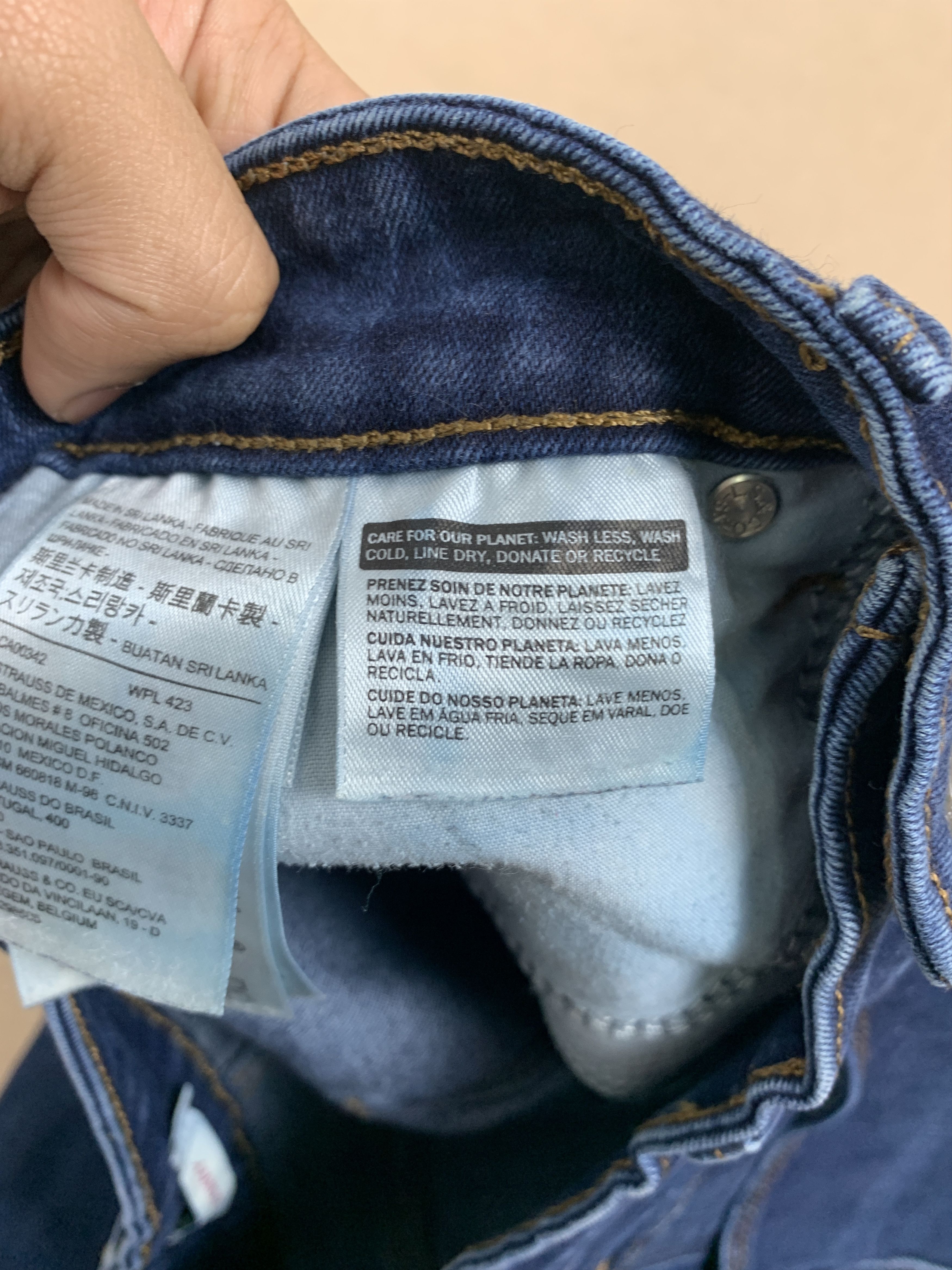 Levi's Vintage Levis 575 Skinny Distressed Blue Jeans Size 28" / US 6 / IT 42 - 12 Thumbnail