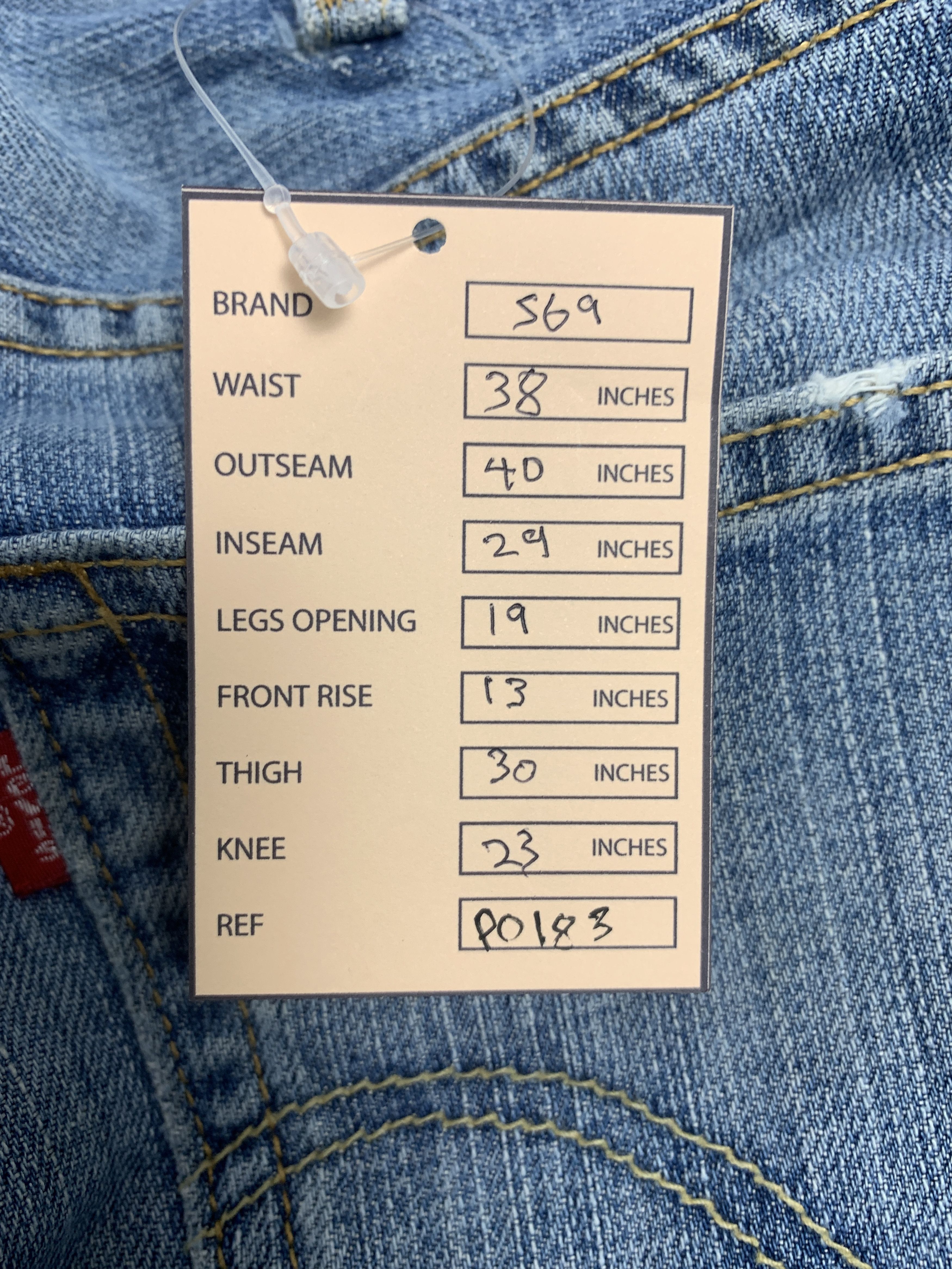 Levi's Vintage LEVI'S 569 Straight Cut Painter Faded Jeans P0183 Size US 38 / EU 54 - 22 Thumbnail