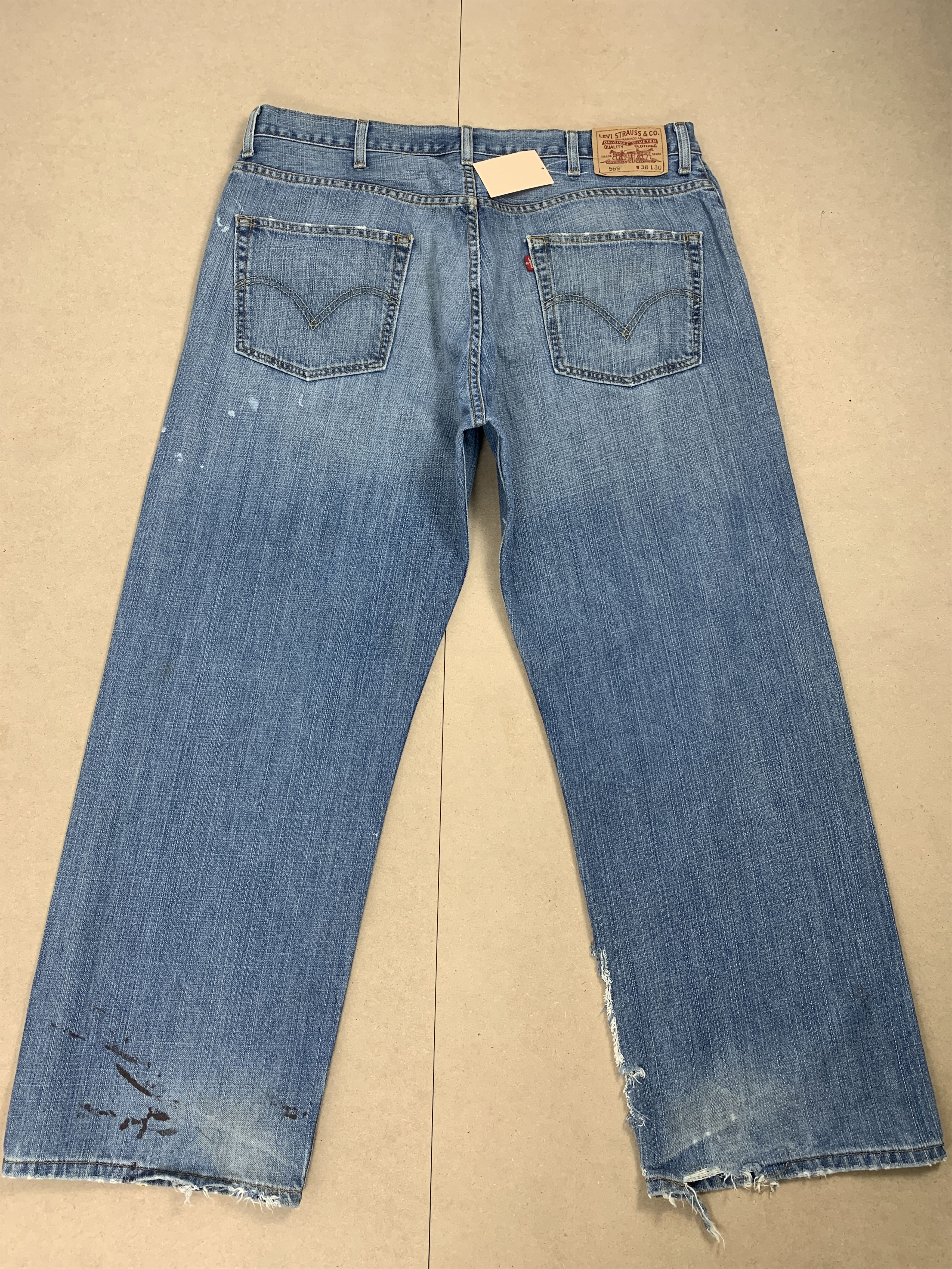 Levi's Vintage LEVI'S 569 Straight Cut Painter Faded Jeans P0183 Size US 38 / EU 54 - 8 Thumbnail