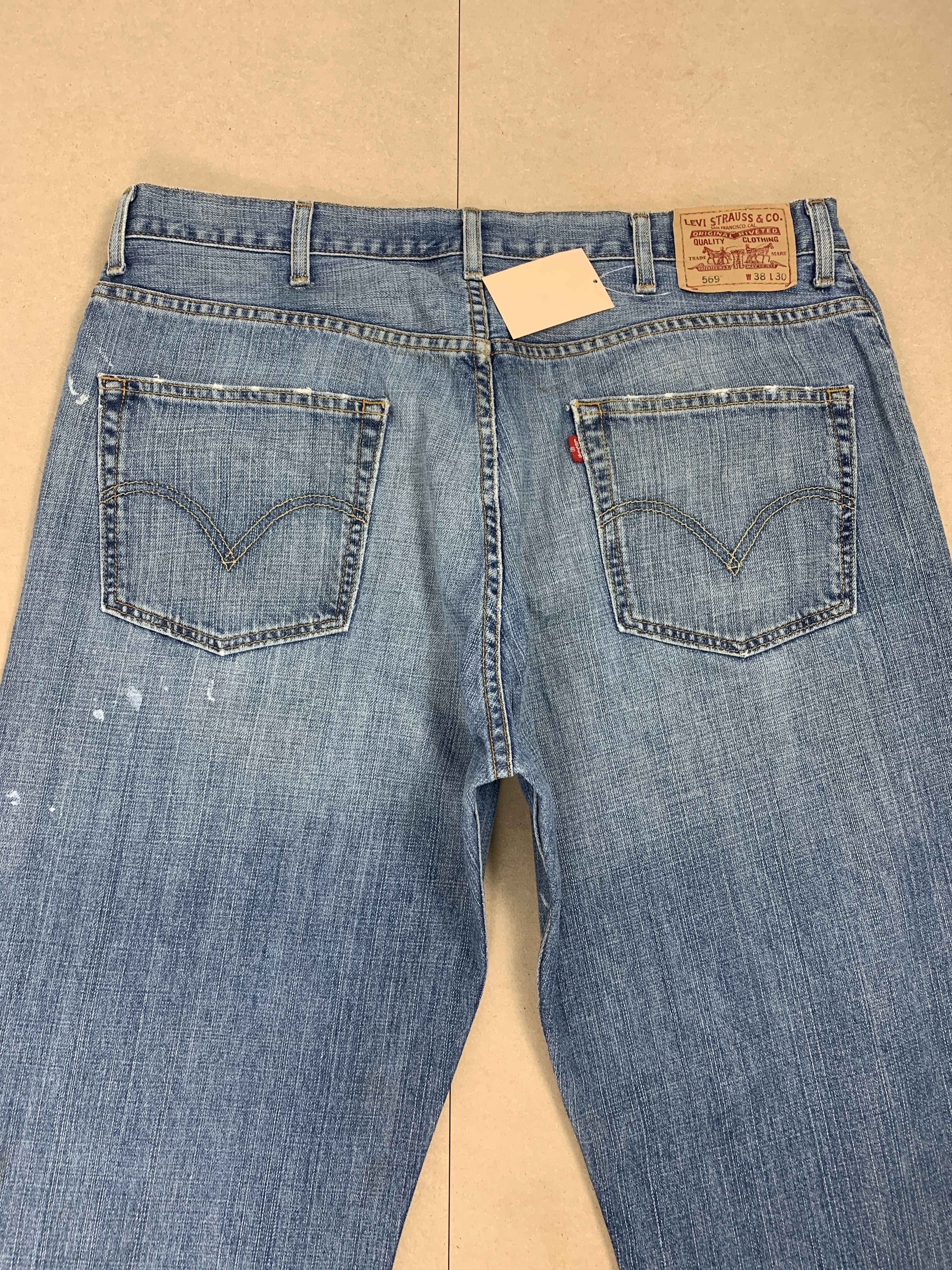 Levi's Vintage LEVI'S 569 Straight Cut Painter Faded Jeans P0183 Size US 38 / EU 54 - 10 Thumbnail