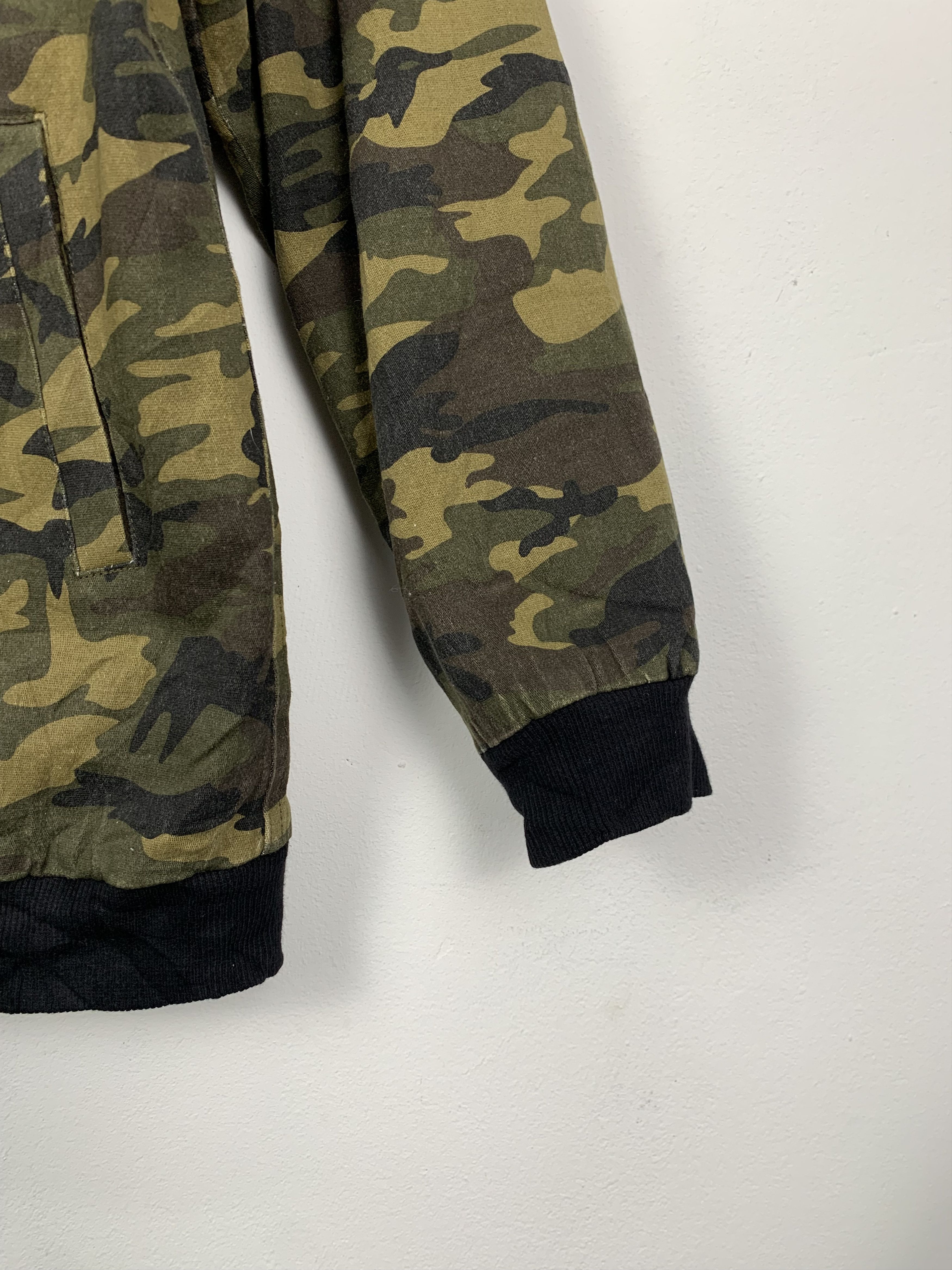 Japanese Brand Vintage Spinns Camouflage Zip Up Military Jacket J0590 Size US XS / EU 42 / 0 - 4 Thumbnail