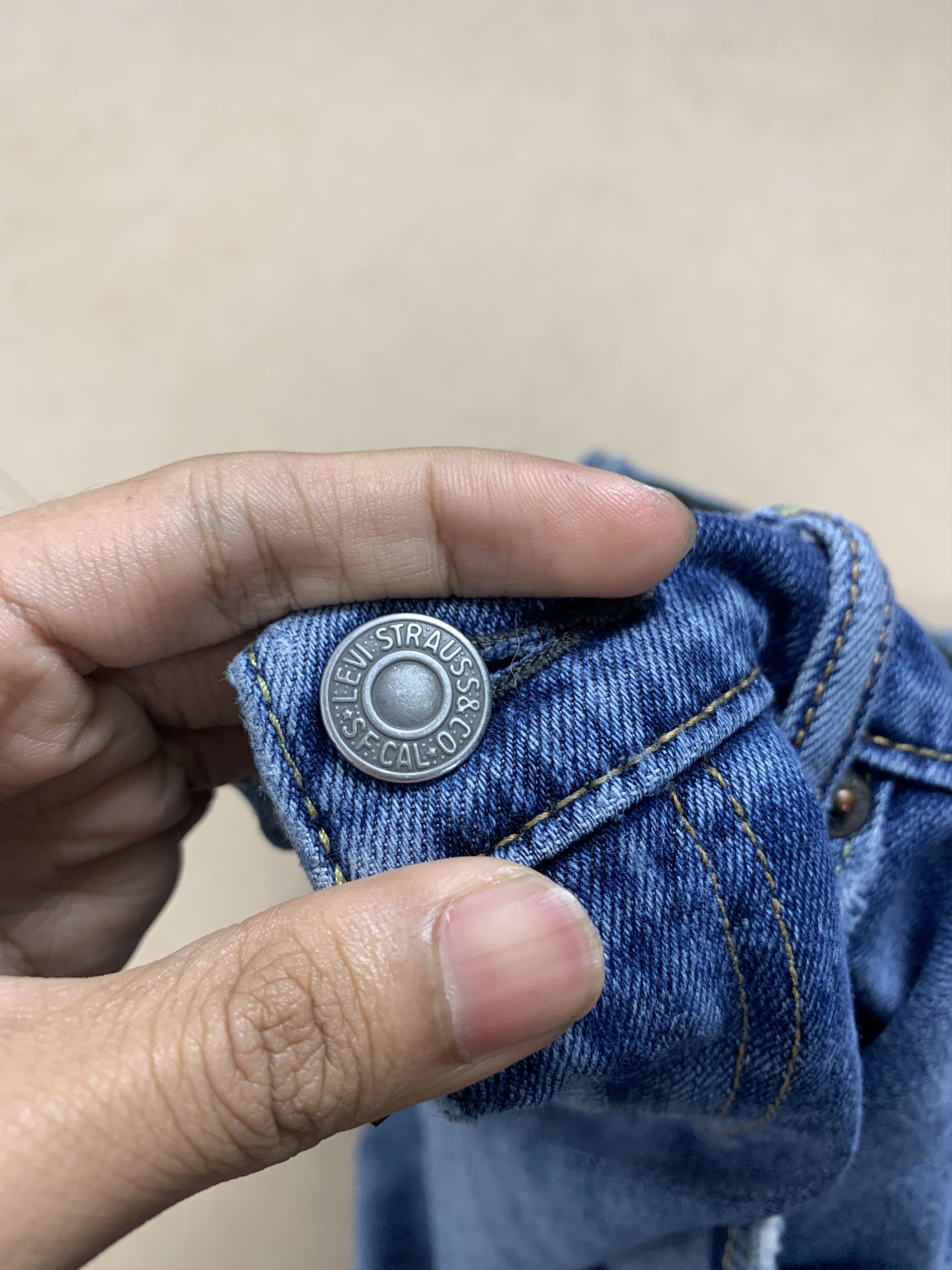 Levi's × Vintage Vintage Levis 513 Straight Cut Distressed Jeans P0176 Size US 32 / EU 48 - 20 Thumbnail