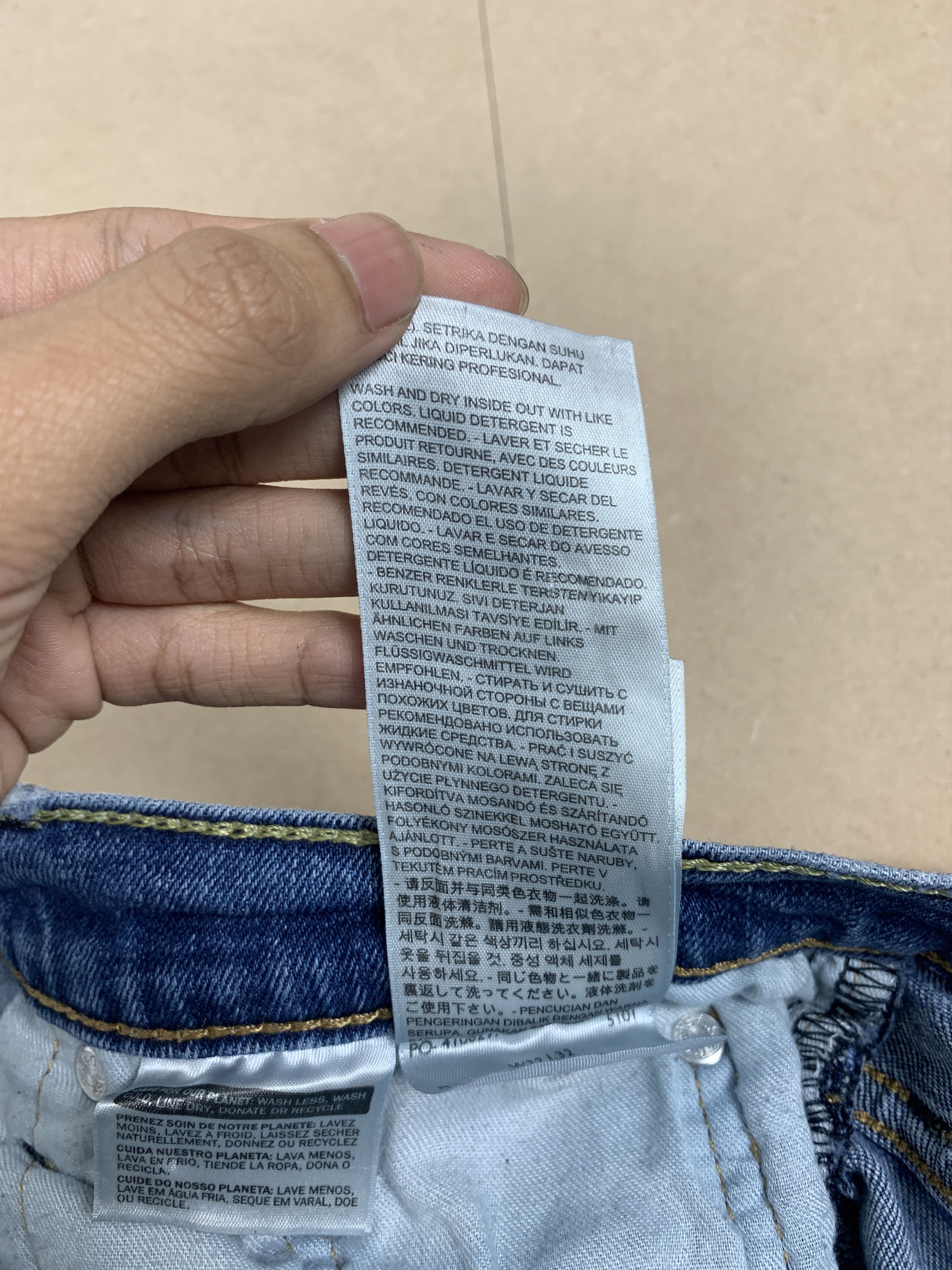 Levi's × Vintage Vintage Levis 513 Straight Cut Distressed Jeans P0176 Size US 32 / EU 48 - 17 Thumbnail