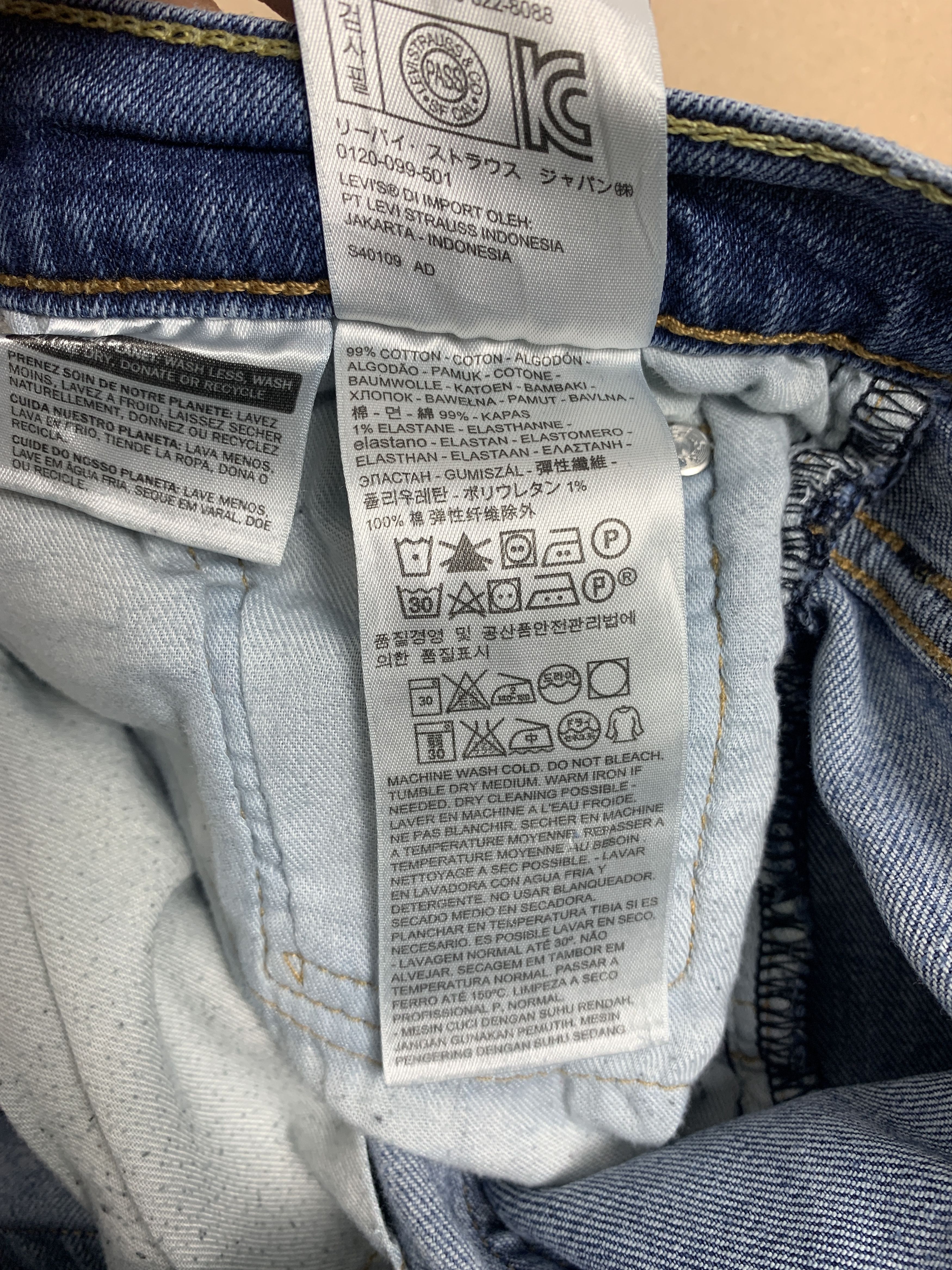 Levi's × Vintage Vintage Levis 513 Straight Cut Distressed Jeans P0176 Size US 32 / EU 48 - 16 Thumbnail