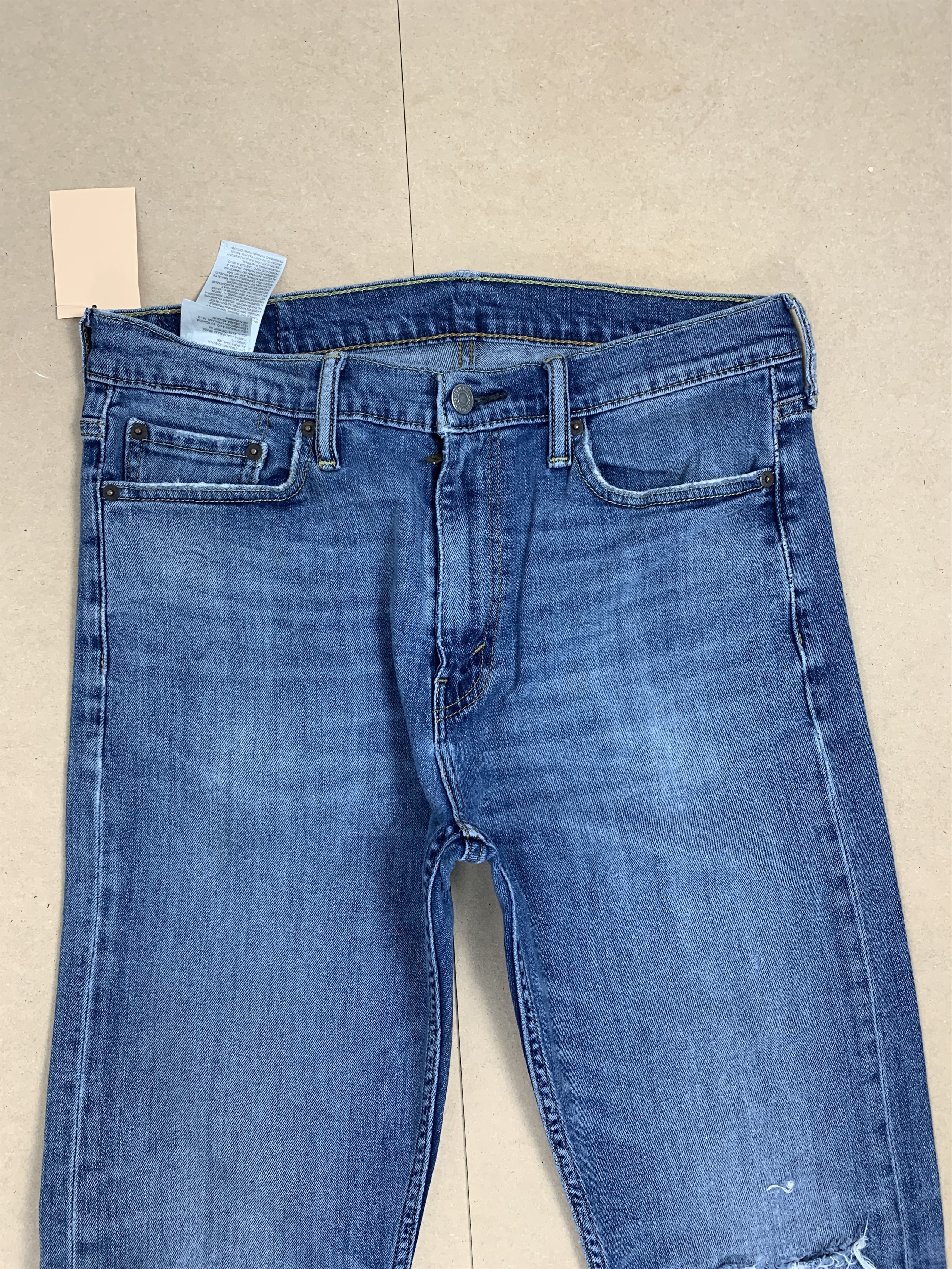 Levi's × Vintage Vintage Levis 513 Straight Cut Distressed Jeans P0176 Size US 32 / EU 48 - 2 Thumbnail