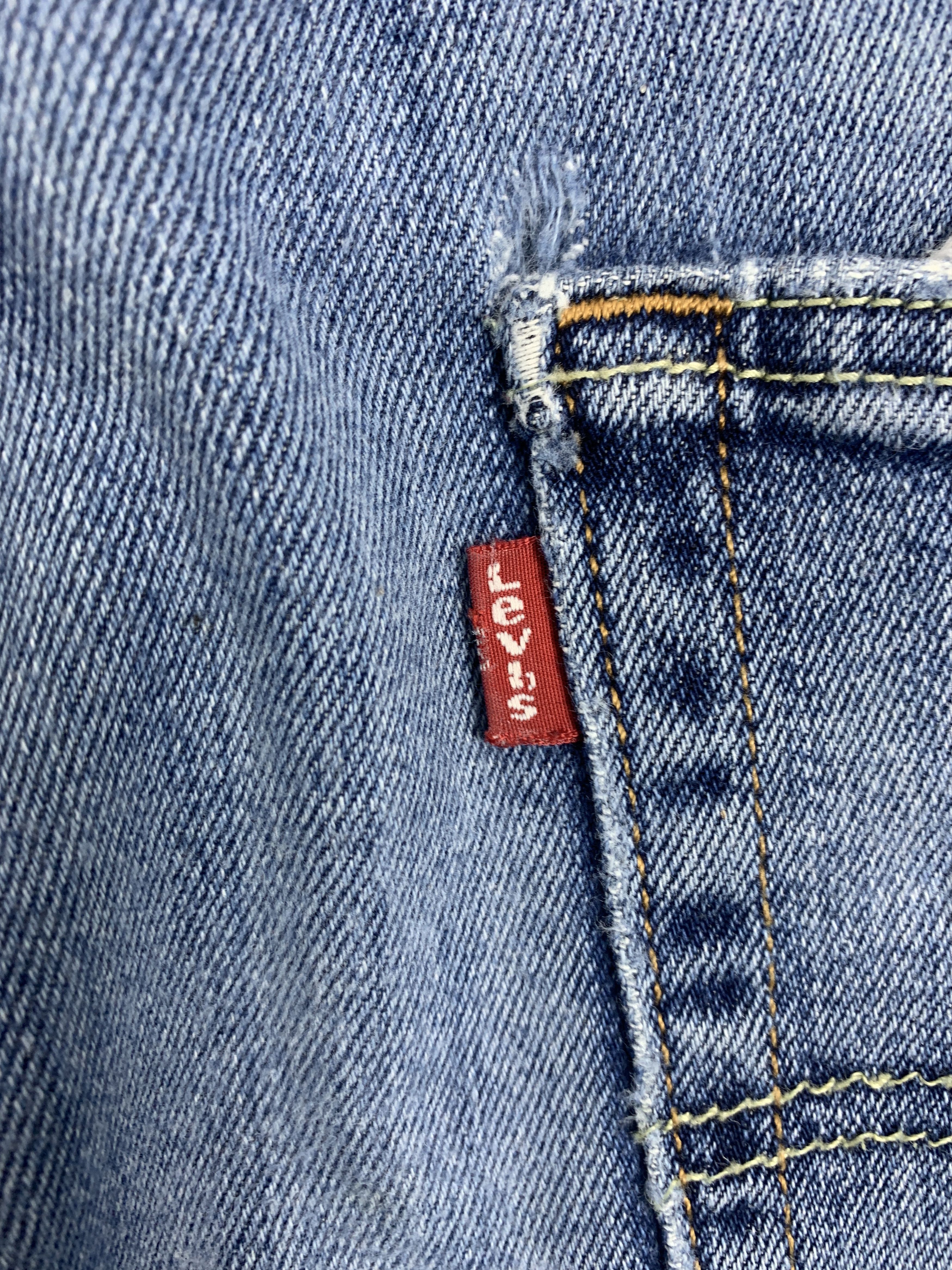 Levi's × Vintage Vintage Levis 513 Straight Cut Distressed Jeans P0176 Size US 32 / EU 48 - 11 Thumbnail