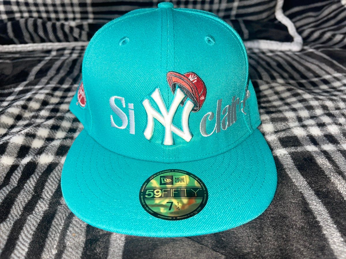 Pre-owned New Era X New York Yankees Ever Sinclair Global Gianni Nyyankees Fitted 7-1/4 In Teal