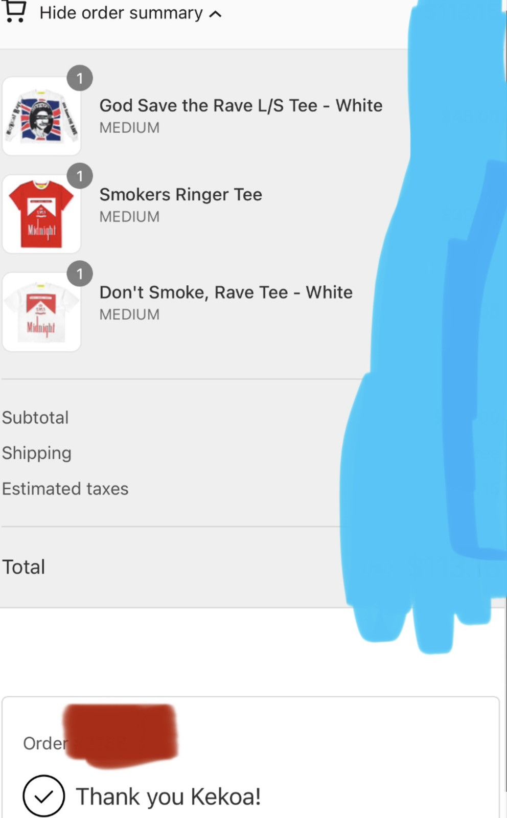 Midnight Studios LAST DROP EVER EVER Midnight Rave Smoke Tee Bundle SZ M Size US M / EU 48-50 / 2 - 13 Thumbnail