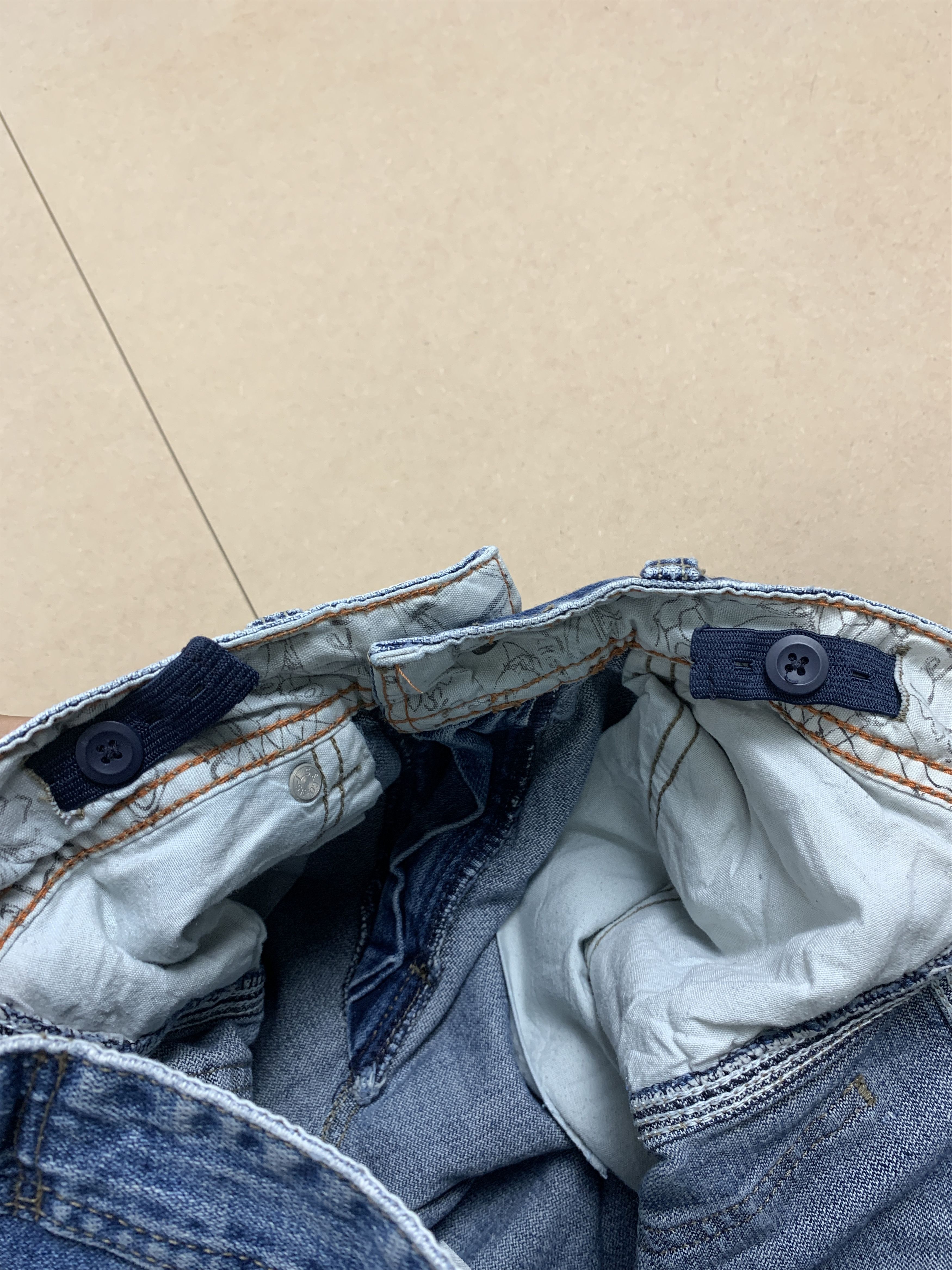 Levi's × Vintage Vintage LEVI'S CARPENTER Workwear Faded Mid Wash Jeans Size 23" - 13 Thumbnail
