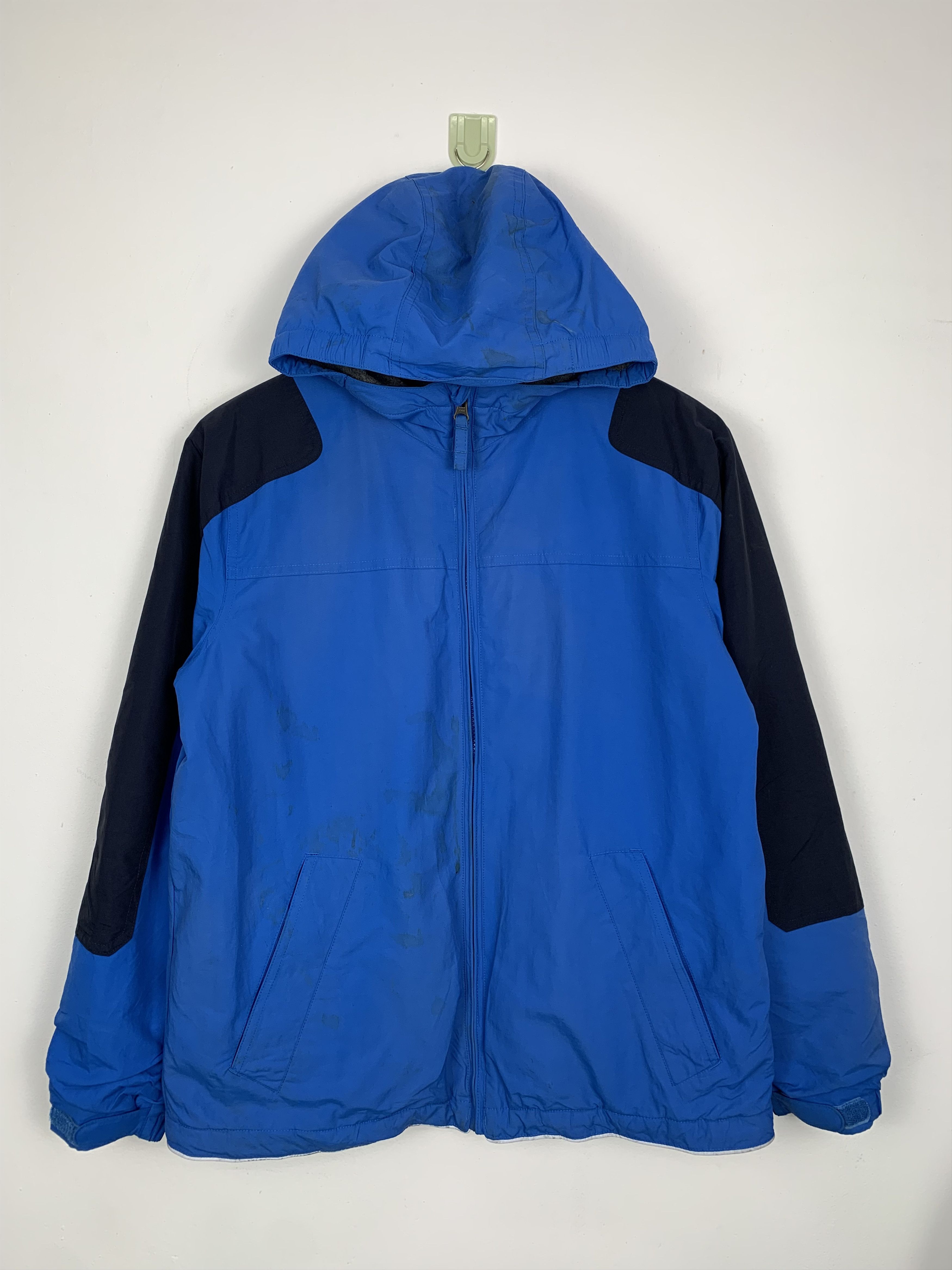 Lands' End Vintage LANDS END Fleece Lining Hoodie Zip Up Jacket J0650 Size US XS / EU 42 / 0 - 1 Thumbnail