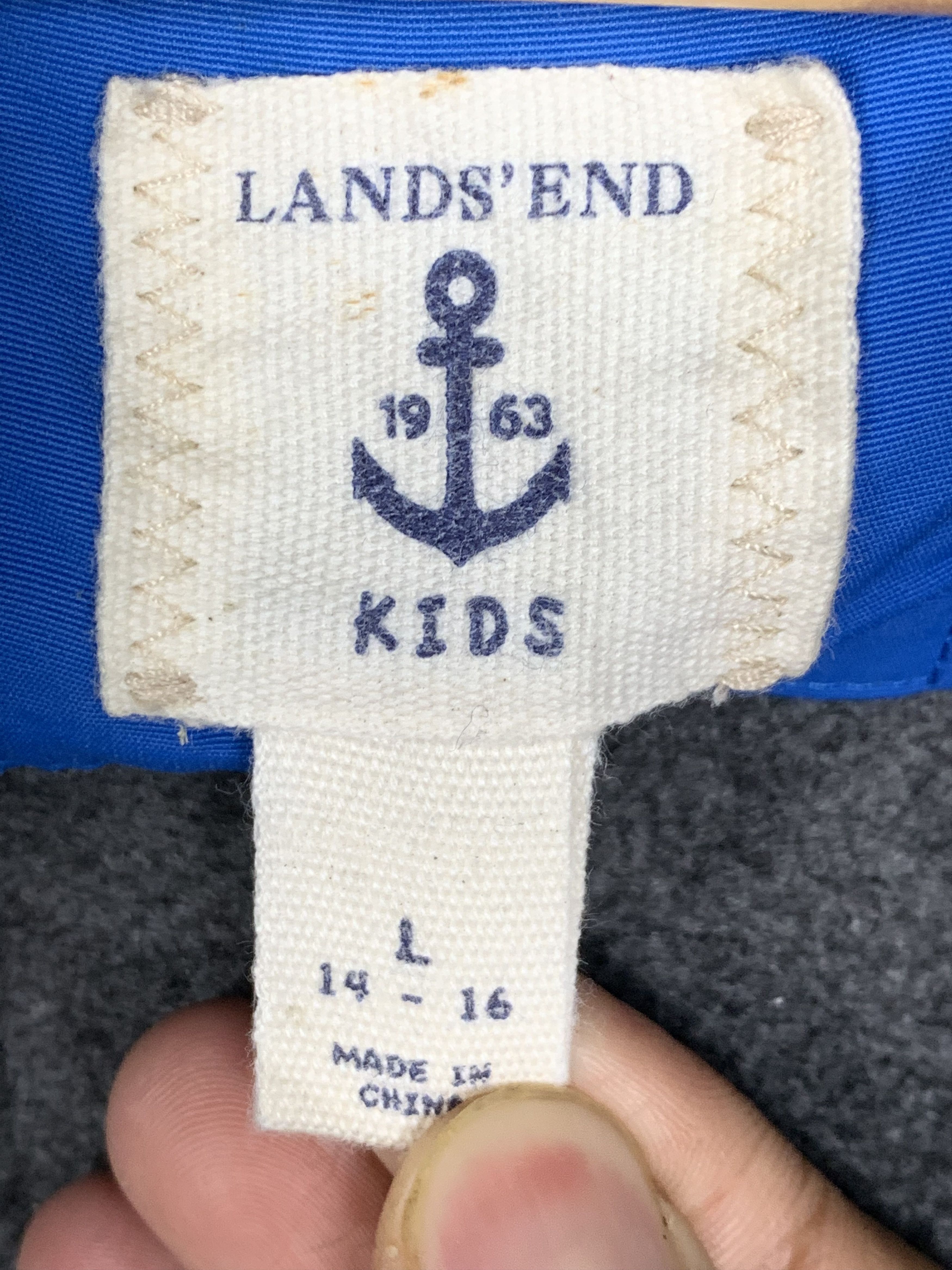 Lands' End Vintage LANDS END Fleece Lining Hoodie Zip Up Jacket J0650 Size US XS / EU 42 / 0 - 13 Thumbnail