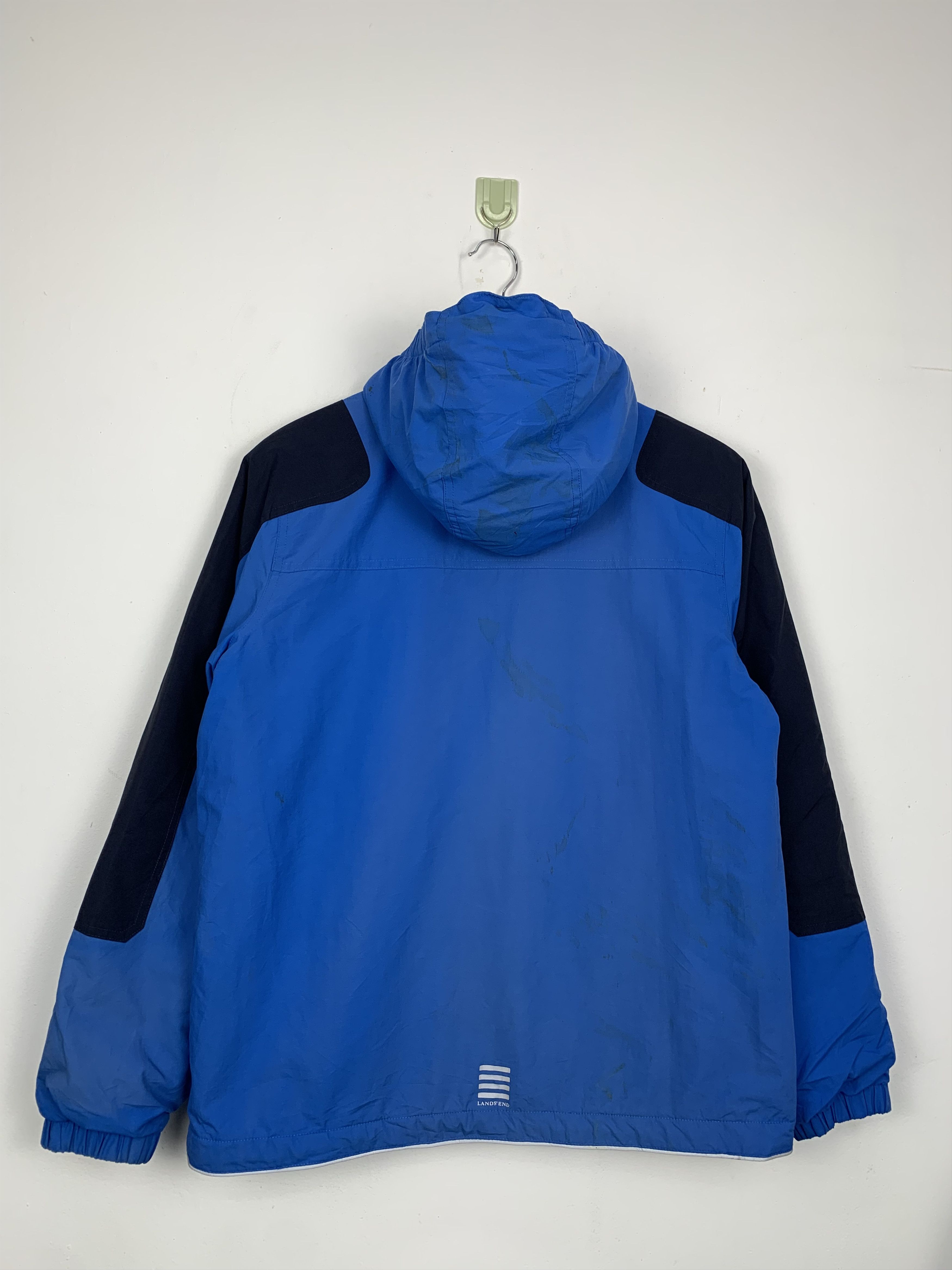 Lands' End Vintage LANDS END Fleece Lining Hoodie Zip Up Jacket J0650 Size US XS / EU 42 / 0 - 8 Thumbnail