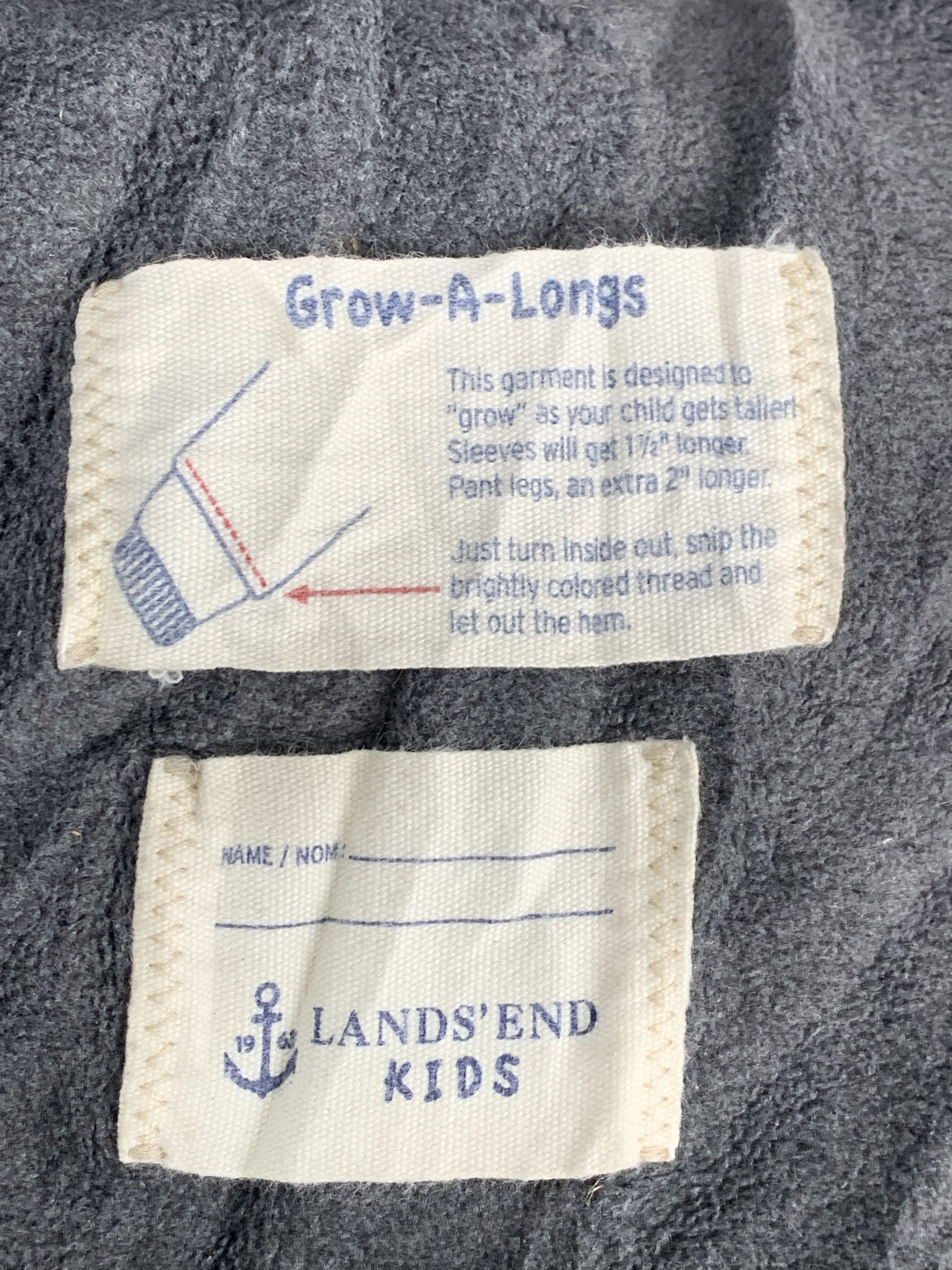 Lands' End Vintage LANDS END Fleece Lining Hoodie Zip Up Jacket J0650 Size US XS / EU 42 / 0 - 16 Thumbnail