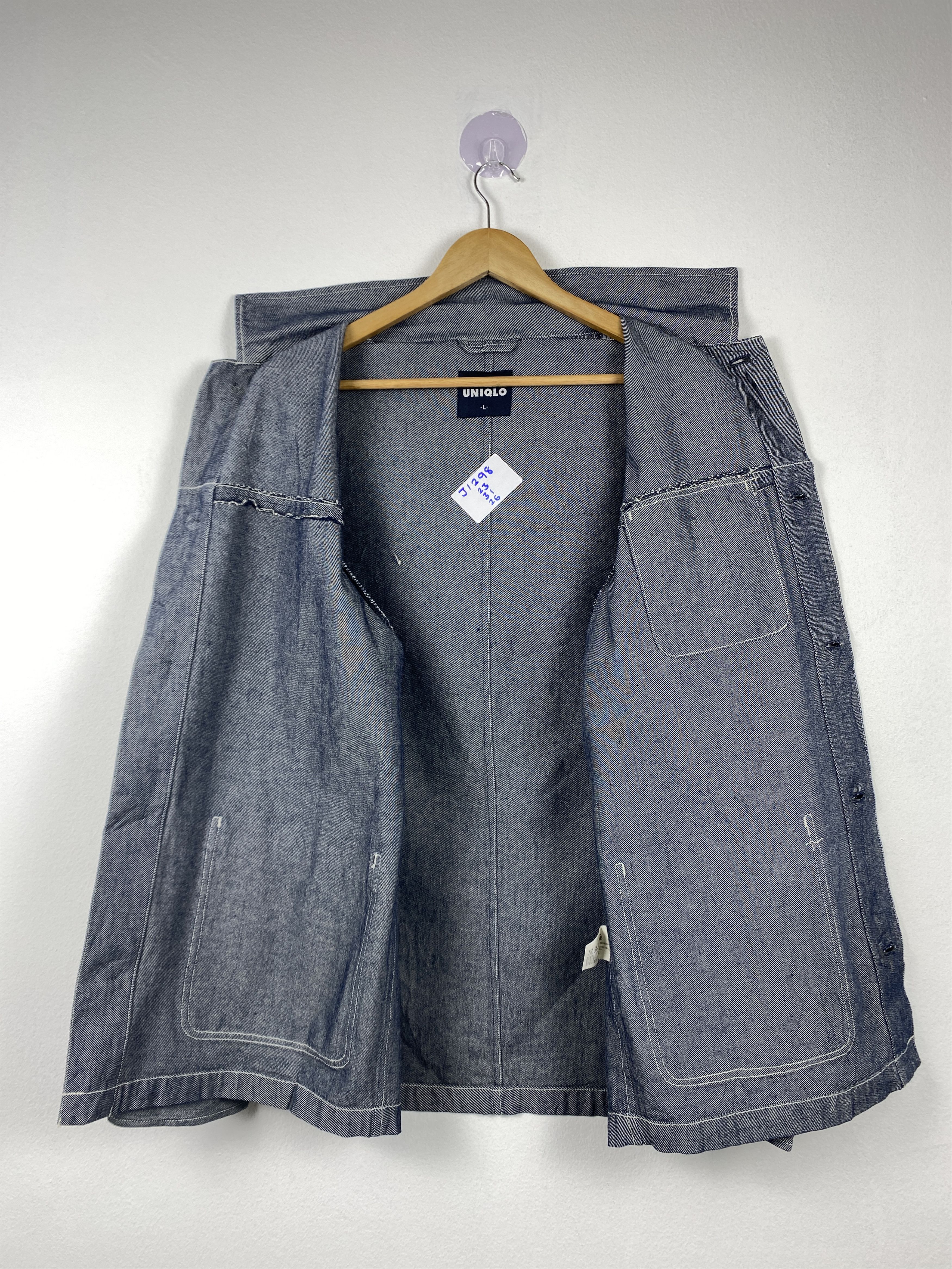 Uniqlo Vintage Uniqlo Denim Button Up Jacket J1298 Size US S / EU 44-46 / 1 - 8 Thumbnail