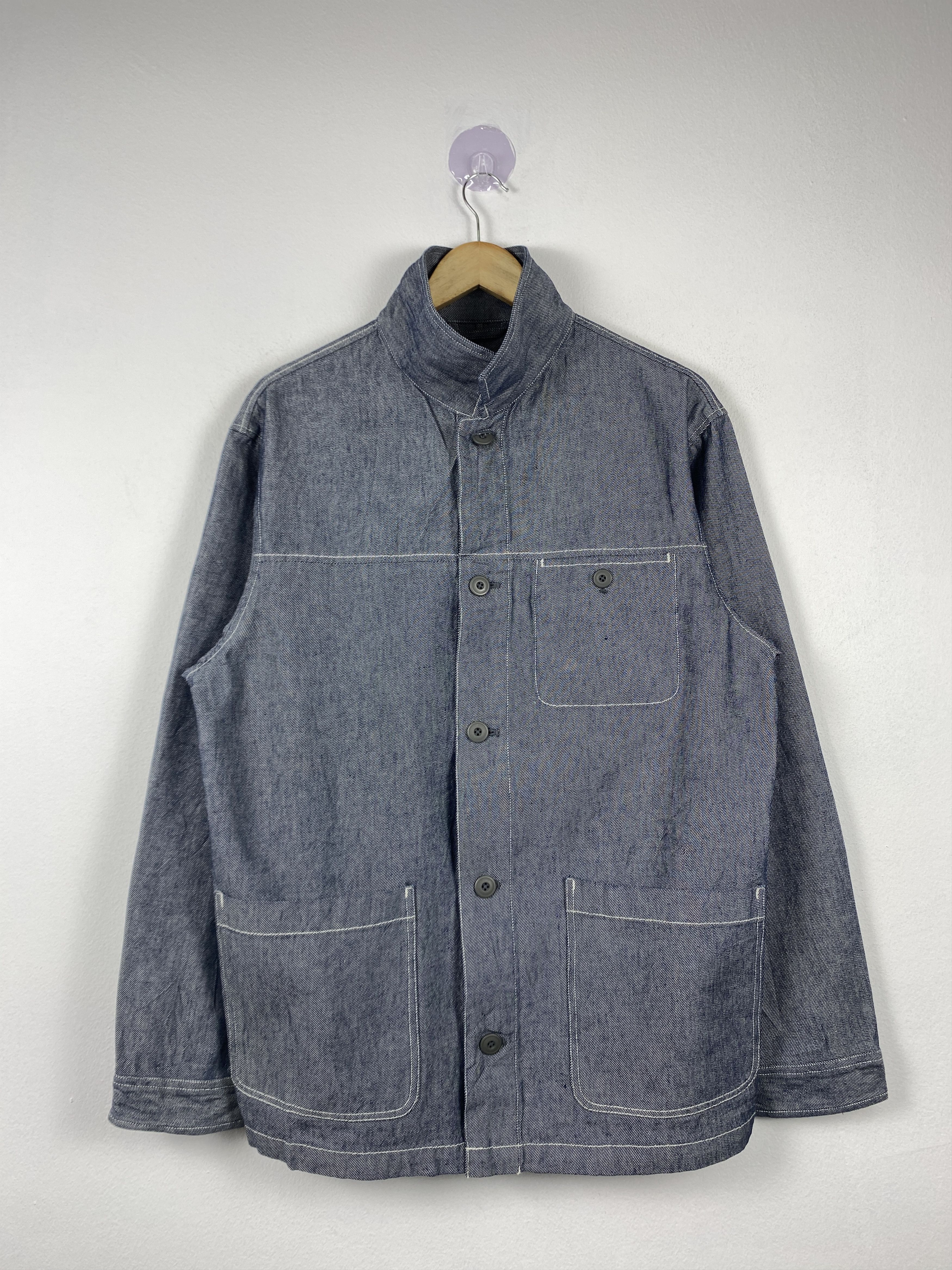 Uniqlo Vintage Uniqlo Denim Button Up Jacket | Grailed