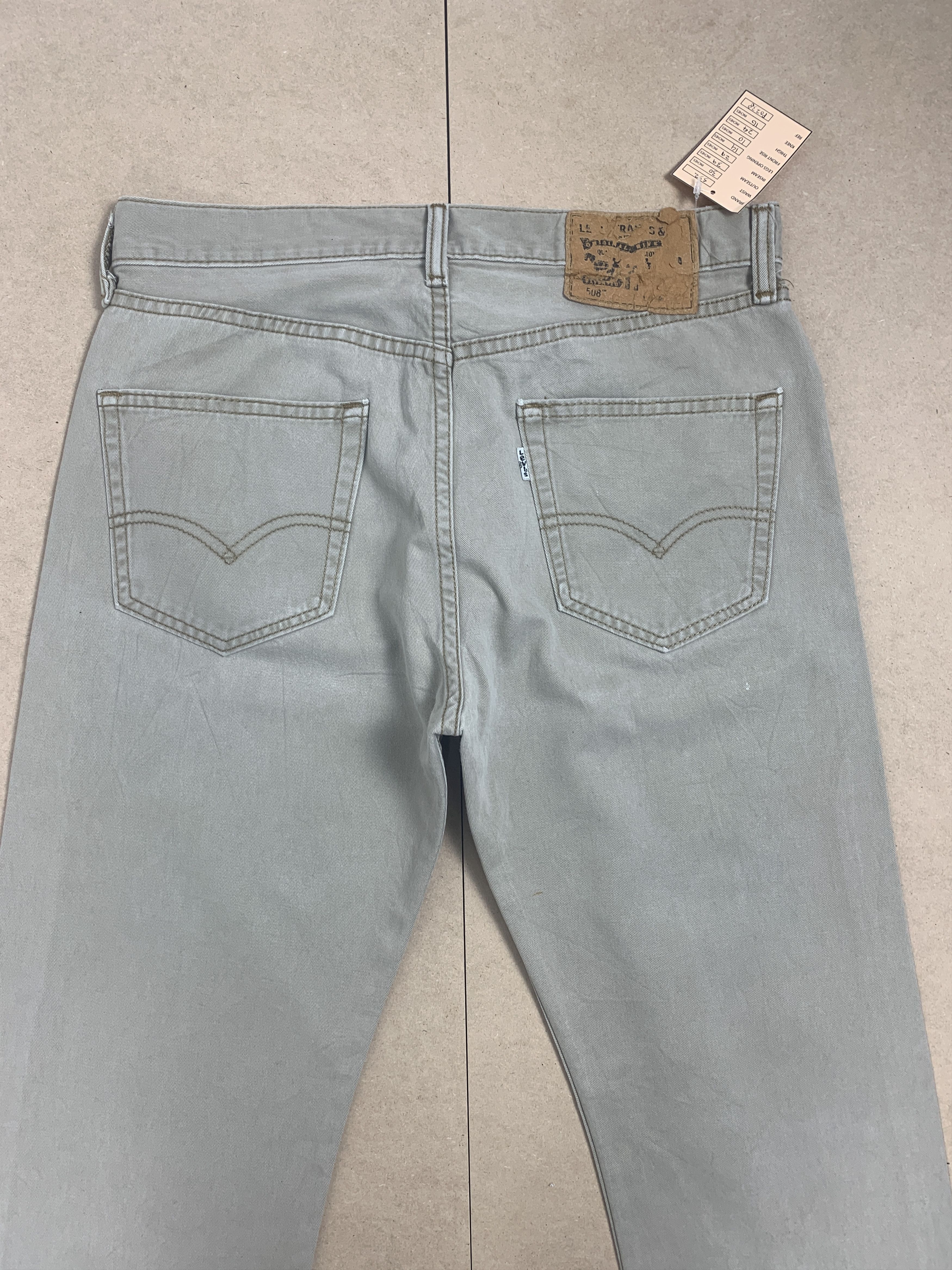 Levi's Vintage 90s Levis 508 Distressed Silver Tab Grey Jeans Size US 30 / EU 46 - 8 Thumbnail